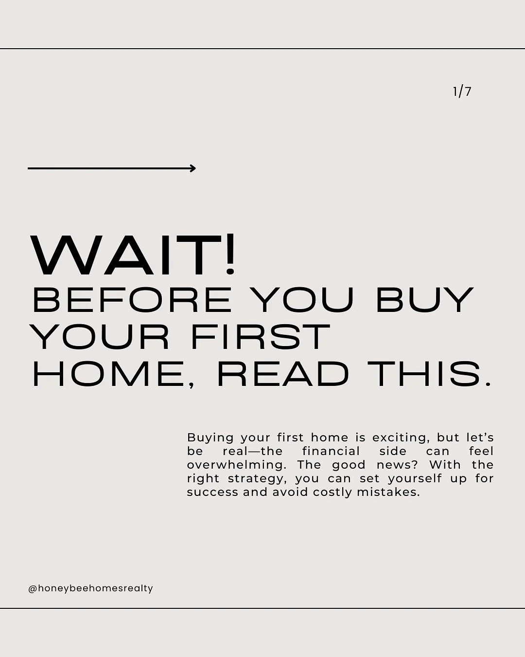 First-time homebuyer? READ THIS BEFORE YOU BUY! 

Buying your first home is exciting&mdash;but let&rsquo;s be honest, the financial side can be overwhelming. The good news? A little planning now can save you stress (and $$$) later!
-
Before you start