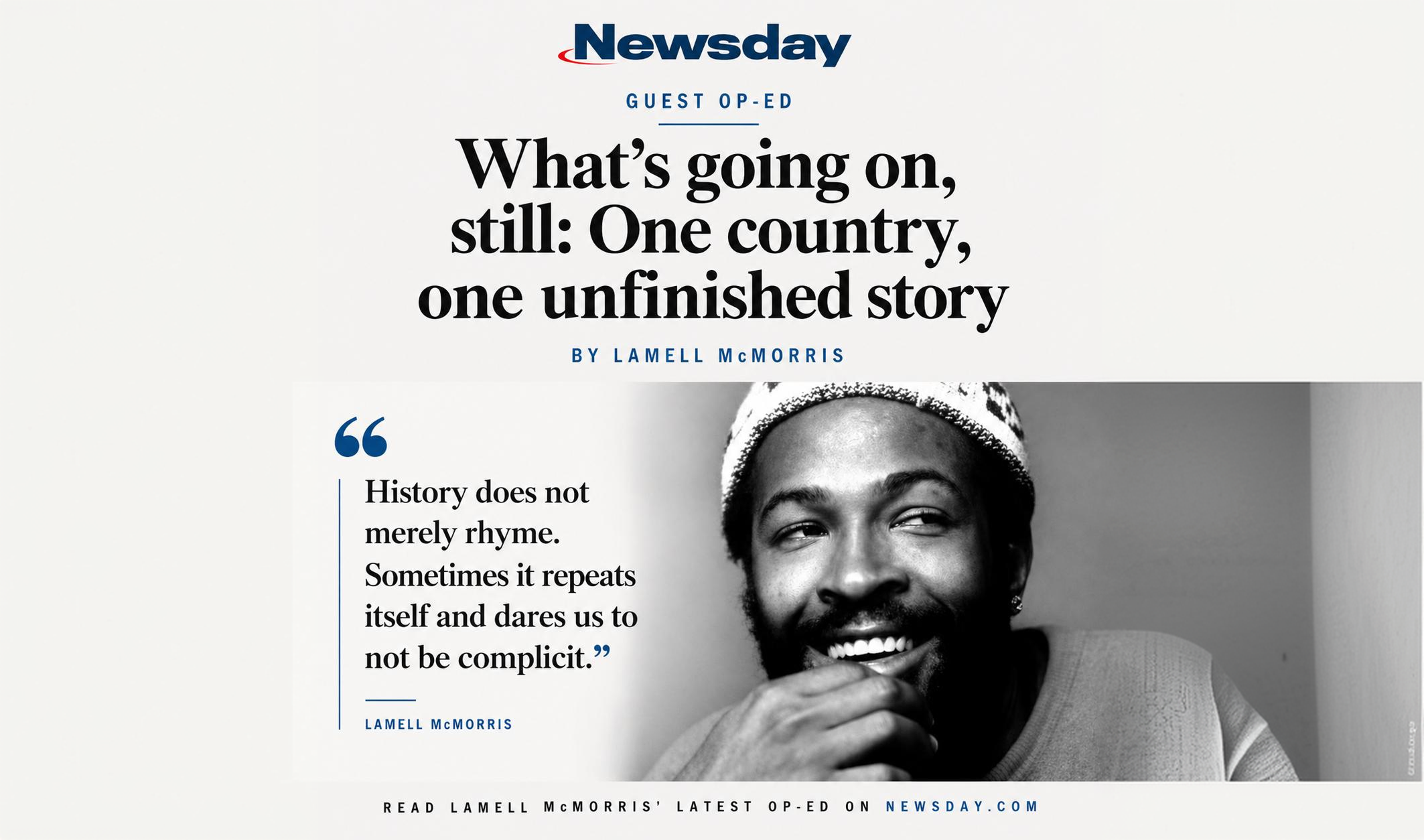 Lamell McMorris on Newsday