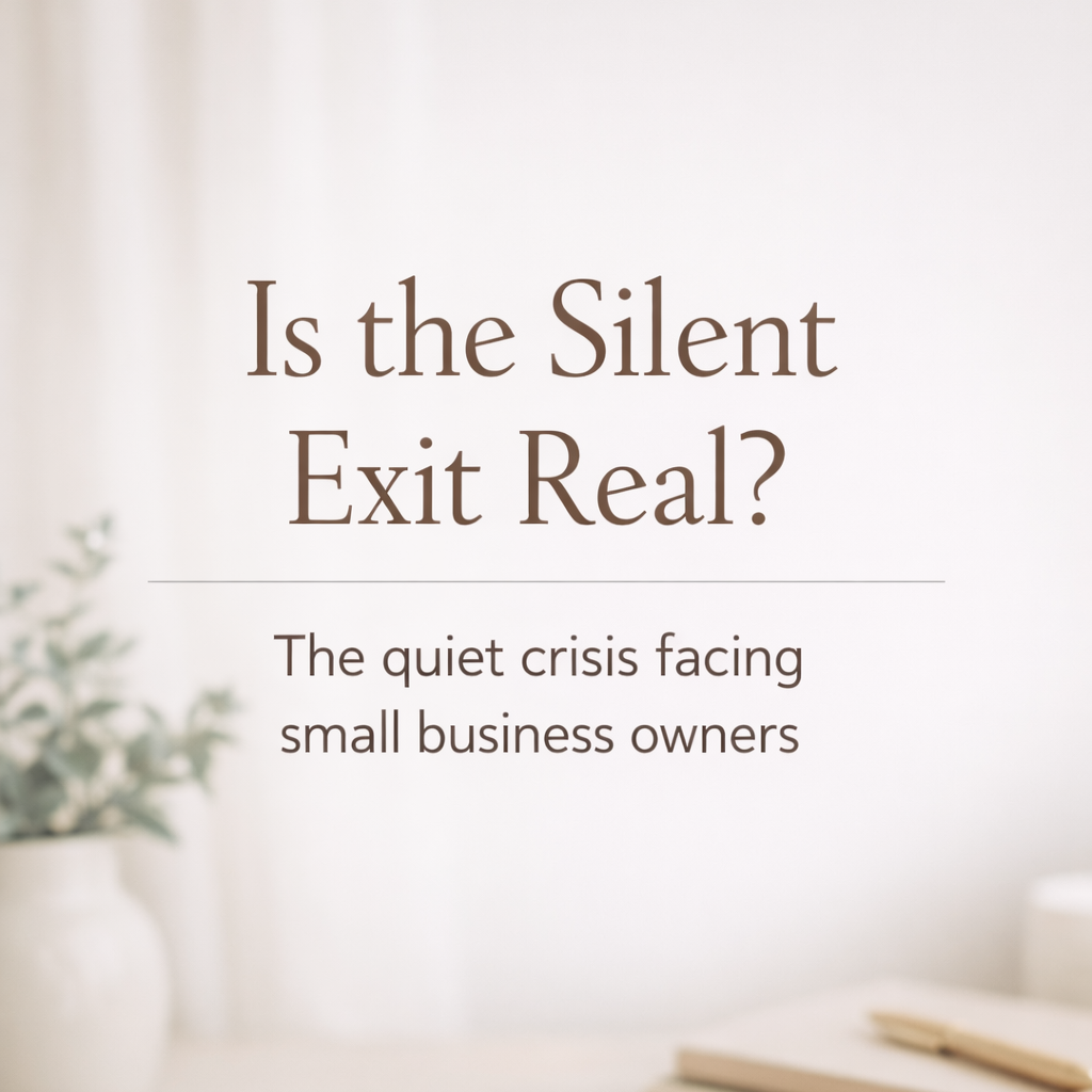 Is the Silent Exit Real? The Quiet Crisis Facing Small Business Owners (Especially Women)
