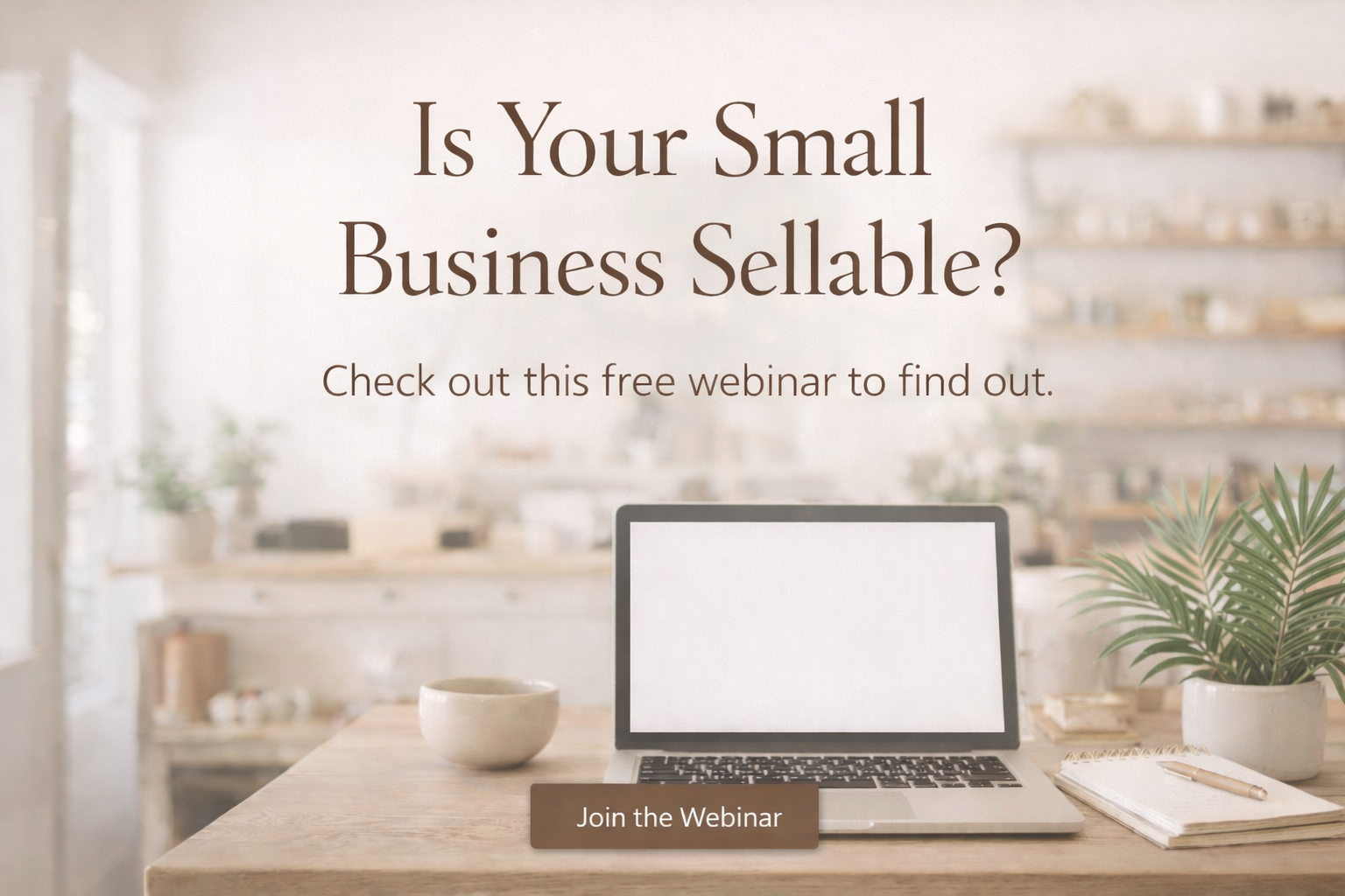 selling a small business free webinar.