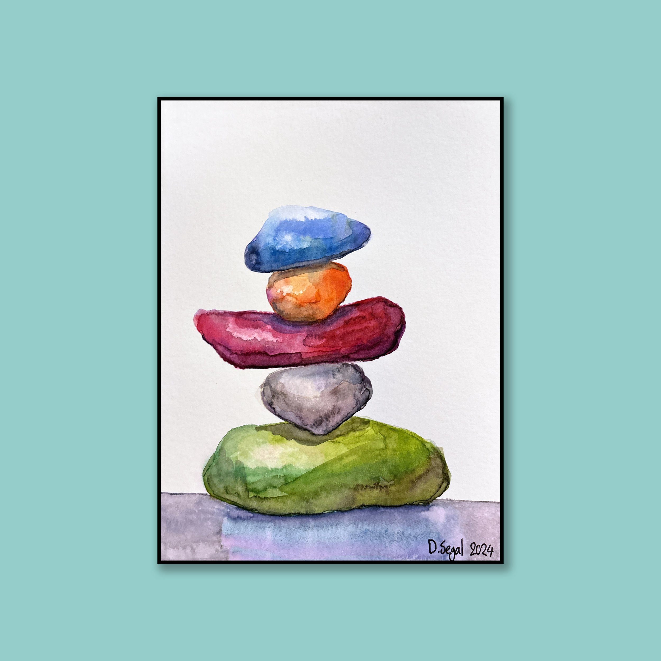 Small Rainbow Meditation Stones
