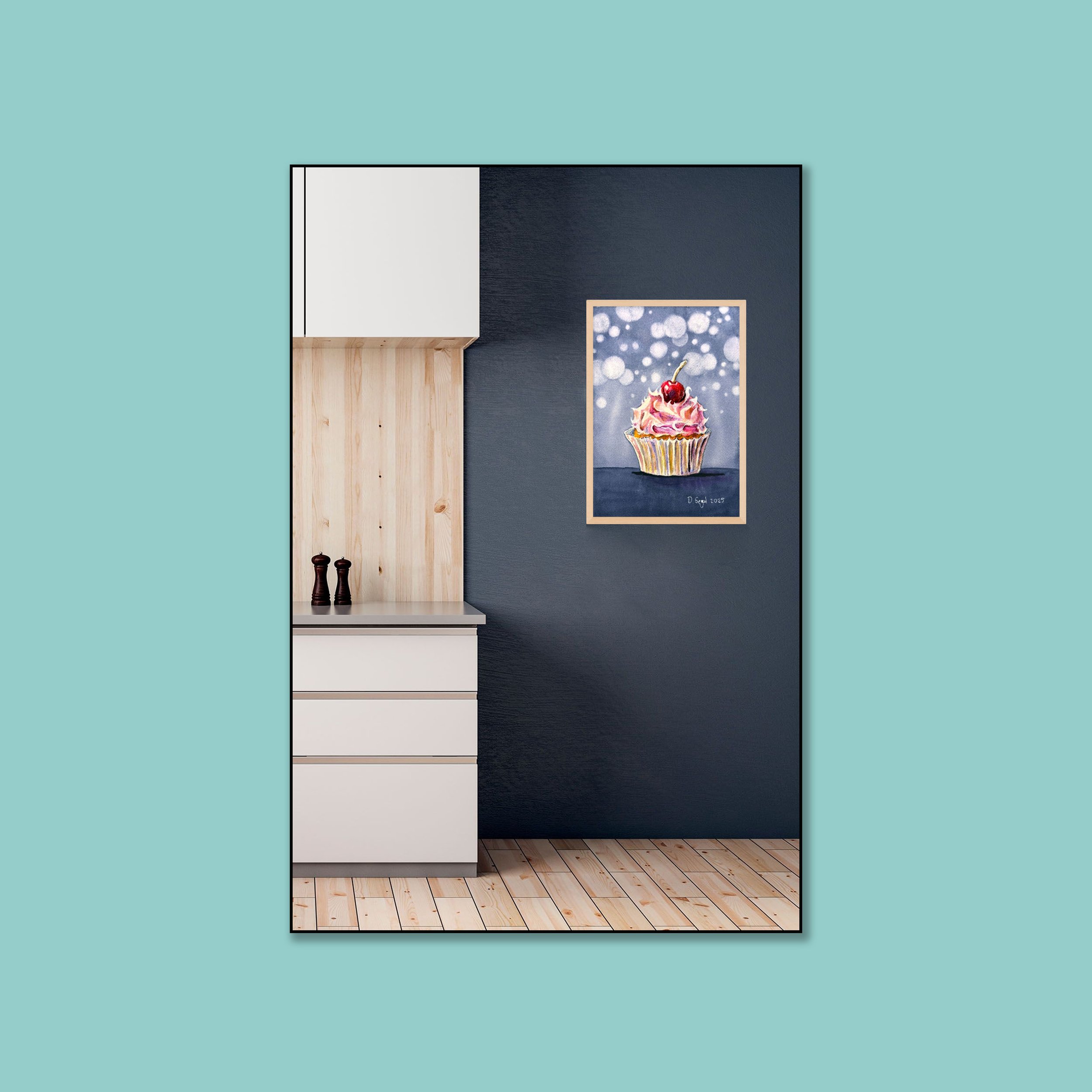 Cupcake Delight _ for Artplacer_FLYBABY ART _in turqouise square-Recovered.jpg