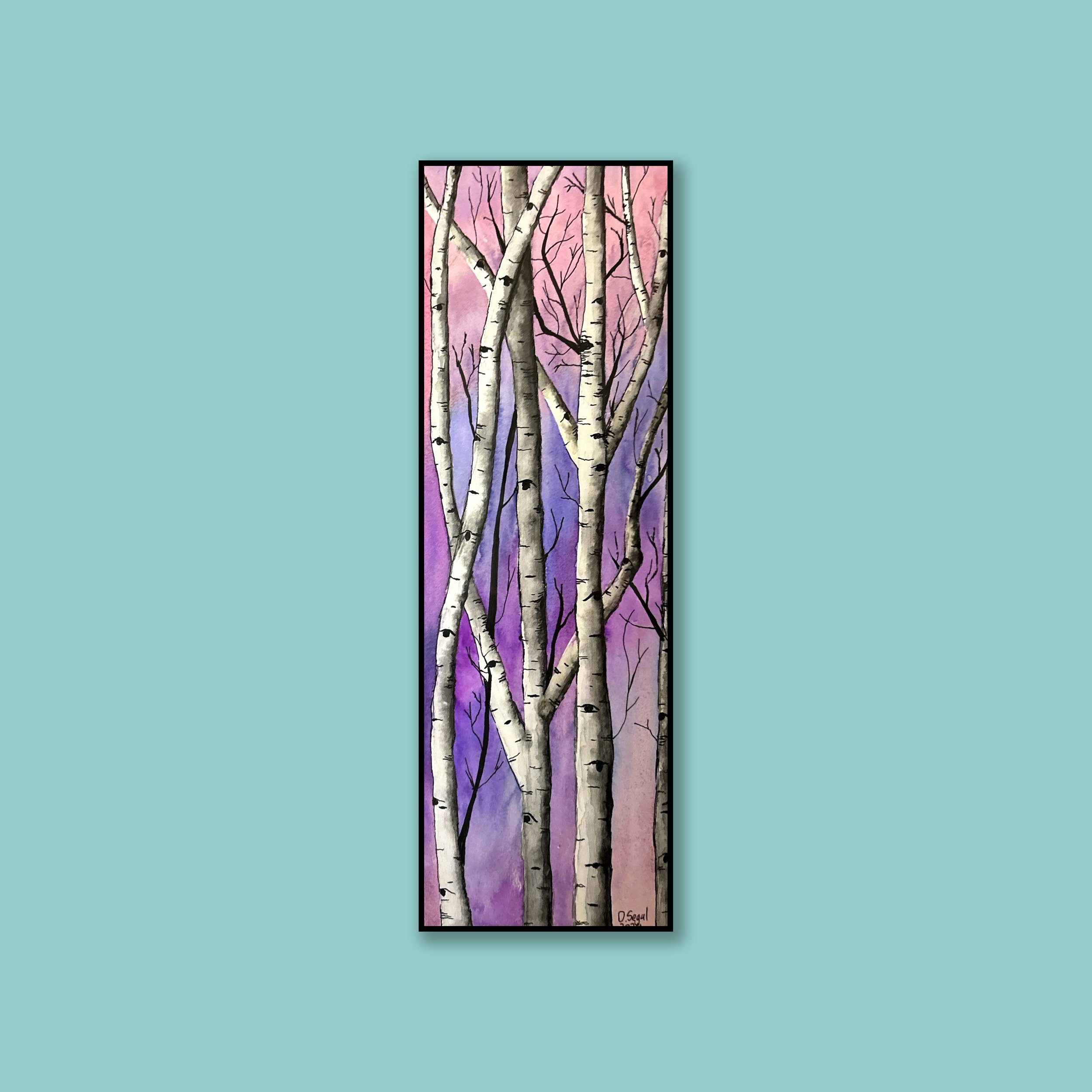 Birch Trees at Twilight