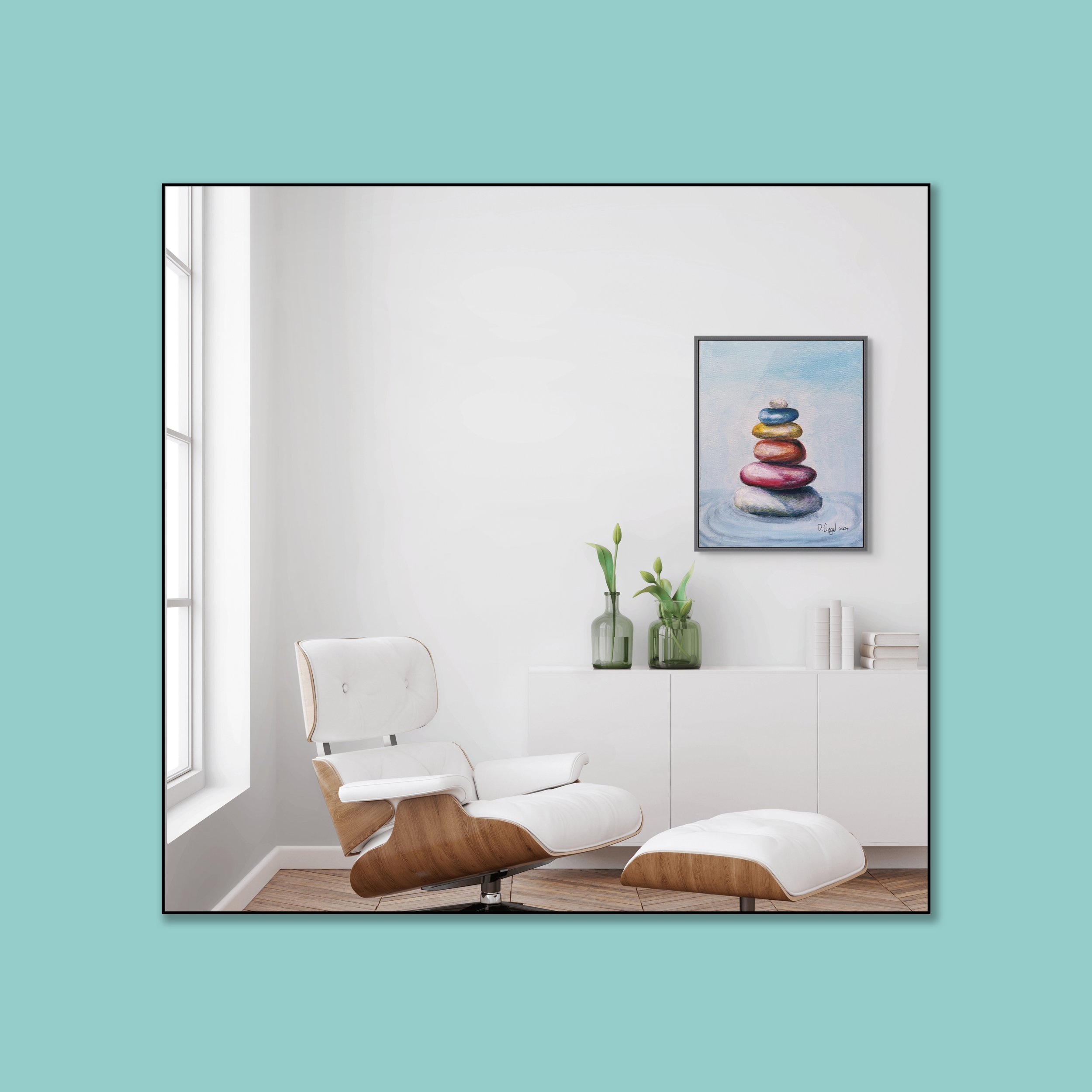 Calm Zen Stones _ for Artplacer_FLYBABY ART _in turqouise square-Recovered.jpg