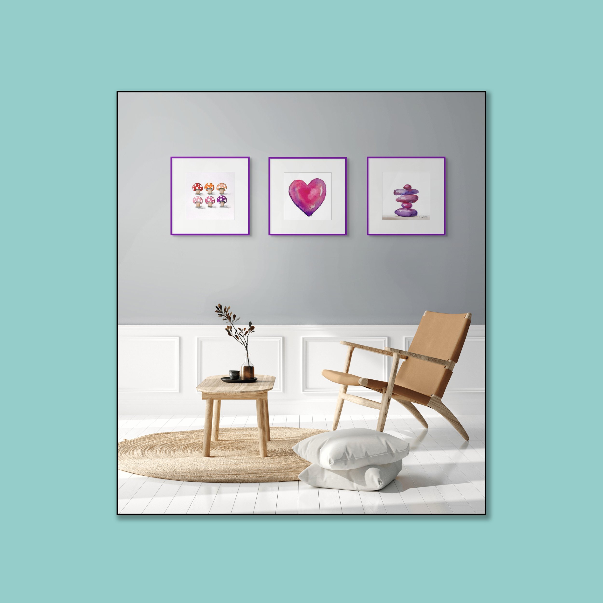 Pink _ for Artplacer_FLYBABY ART _in turqouise square-Recovered.jpg