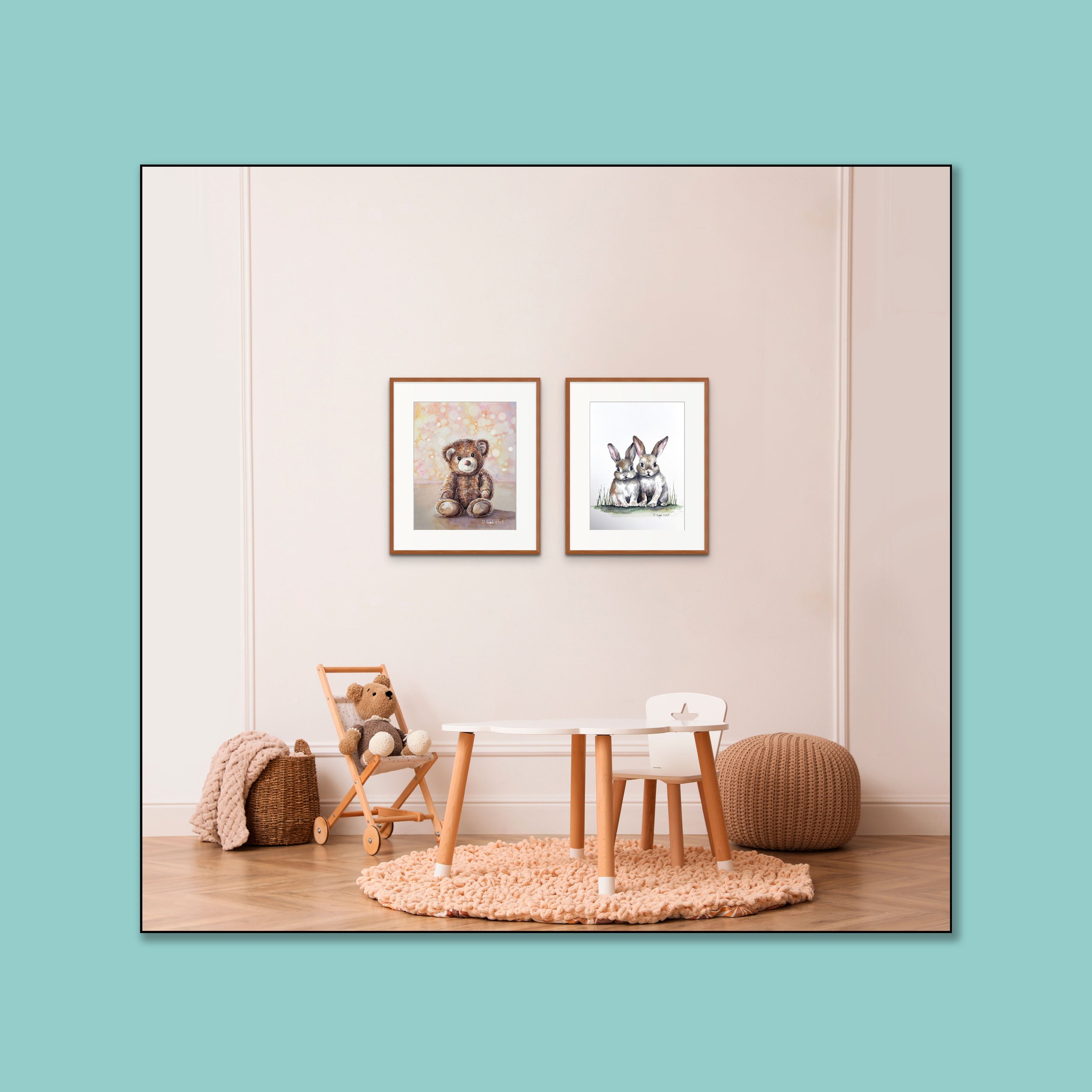 bunnies.Teddy _ for Artplacer_FLYBABY ART _in turqouise square-Recovered.jpg