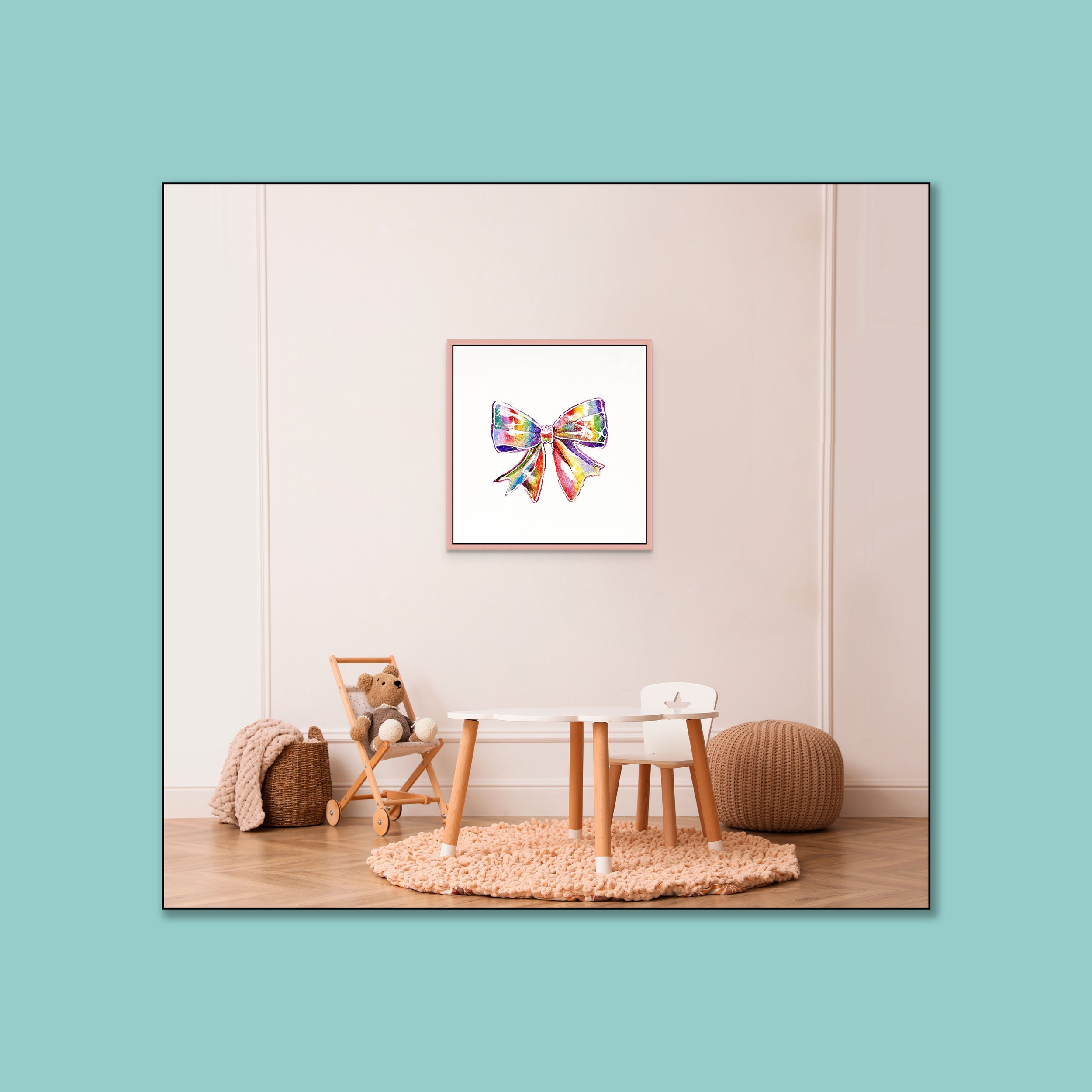 Rain Bow _ for Artplacer_FLYBABY ART _in turqouise square.jpg