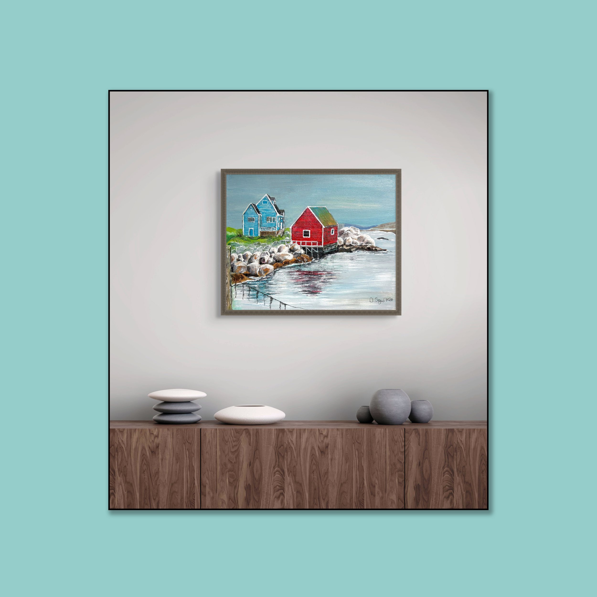 Peggy's Cove watercolour 2_FLYBABY ART _in turqouise square.jpg