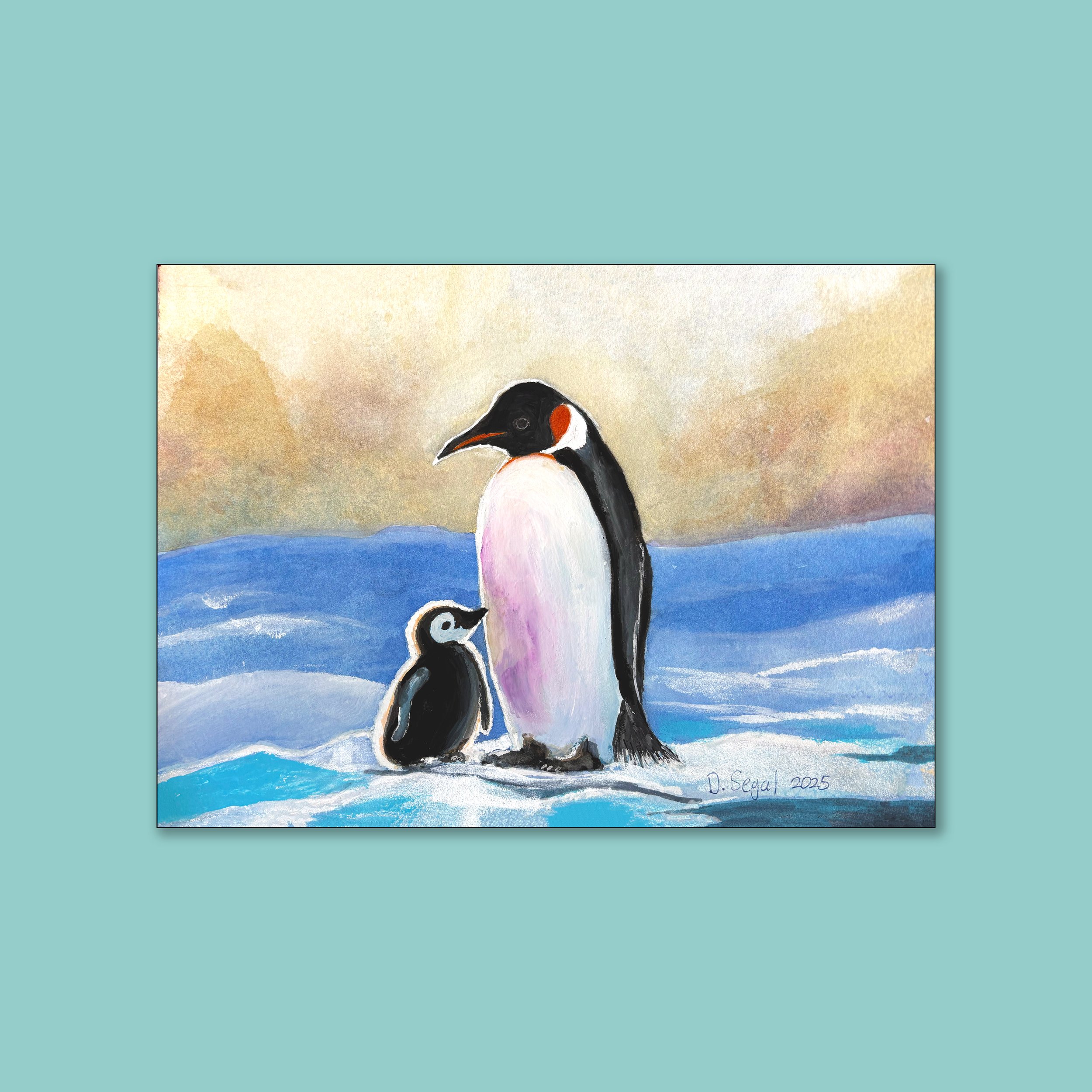 Mom & Baby Penguin
