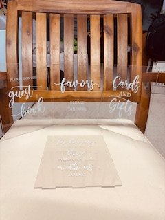 Acrylic Reception Signs