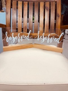 "Reserved" Signs