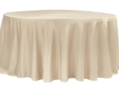 Champagne Round Table Skirt