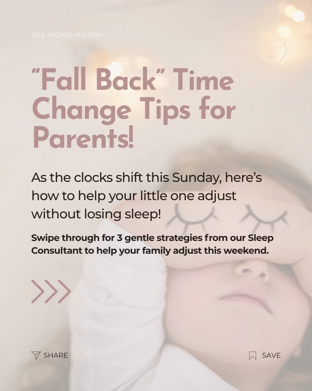 As the leaves change and darkness creeps in, there&rsquo;s one other seasonal shift for parents to tackle: the time change! ⏰🍁

This Sunday, clocks &ldquo;fall back&rdquo; one hour &mdash; and that can mean early wake-ups and tricky nap transitions 