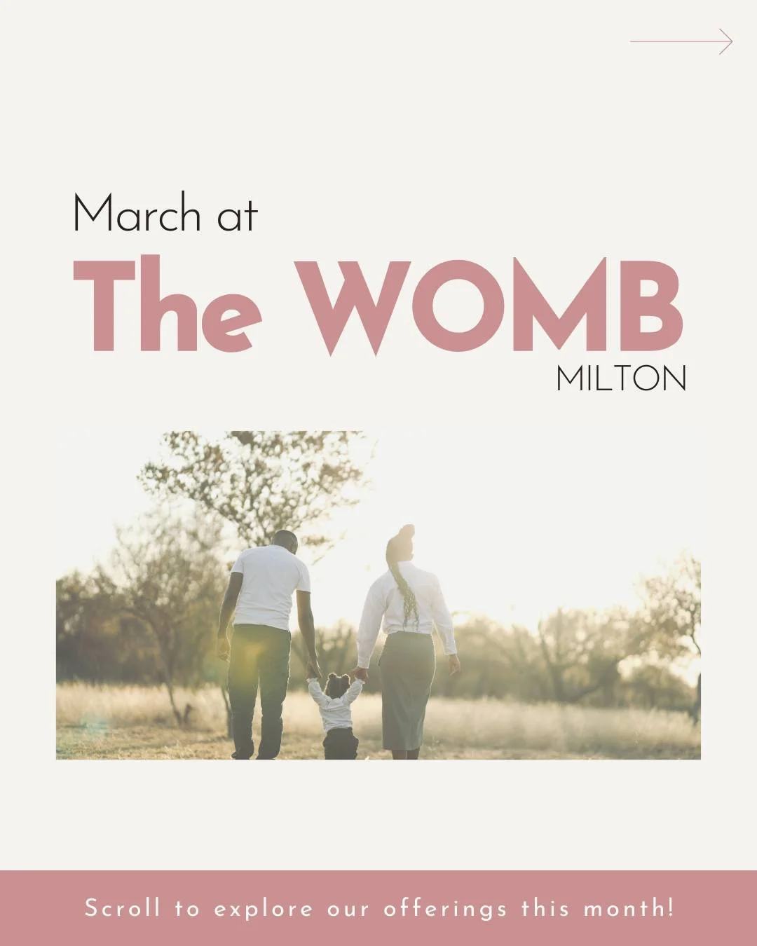 March at The WOMB Milton 🌿

March carries the quiet promise of new beginnings. As the days grow a little longer and the light slowly returns, it&rsquo;s a beautiful time to prepare, learn, and gather in community.

This month we&rsquo;re supporting 