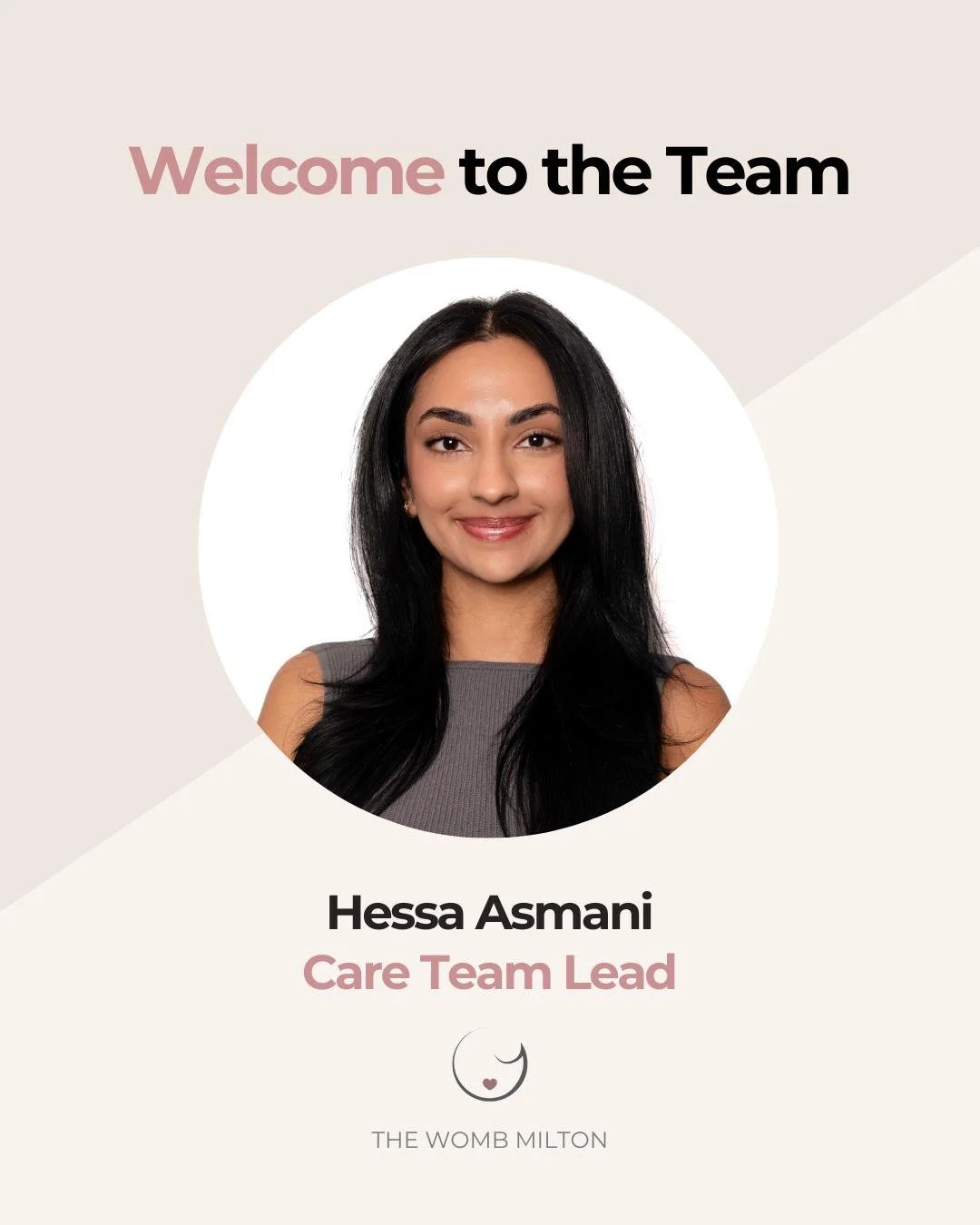 A (slightly overdue, but very heartfelt) welcome to Hessa! 🤍

Hessa joined our team back in January as our Care Team Lead, and from the very beginning, she&rsquo;s been such a steady, thoughtful presence within our space.

With a background in Healt