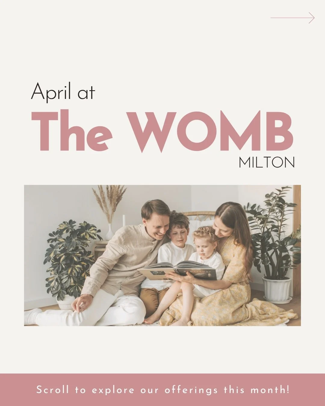 April at The WOMB Milton 🌸

April brings a softer kind of renewal &mdash; more light, more warmth, and a gentle invitation to settle into the season you&rsquo;re in. It&rsquo;s a beautiful time to pause, prepare, and find support as your family grow