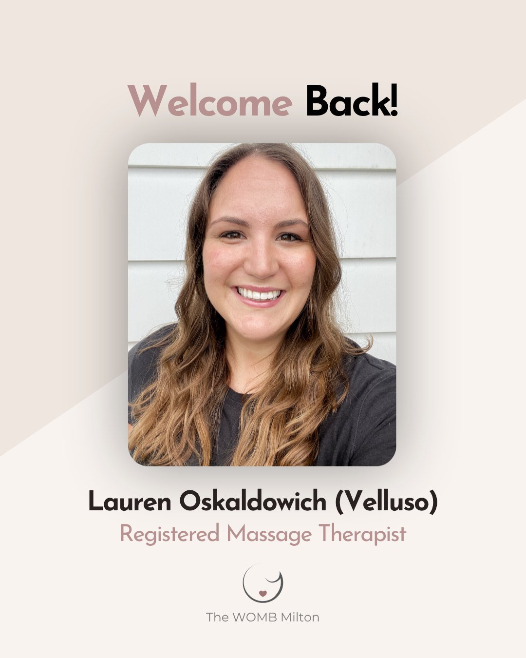 ✨ Welcome Back, Lauren! ✨

We are so excited to welcome Lauren back  following her maternity leave! 

After spending the past year soaking up precious time with her little one, Lauren is returning to the centre and we're thrilled to have her back sup