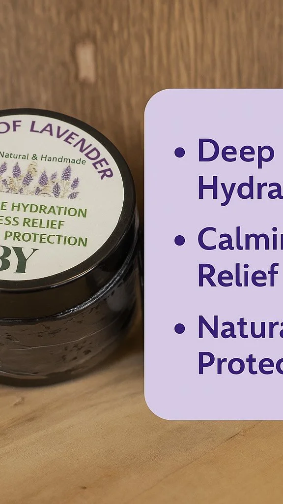 💧 Irritated or dry skin from water exposure?
Our Calm of Lavender balm is designed to soothe and restore sensitive skin affected by hard water, chlorine, or sun.
🌿 Made with infused lavender, shea butter, coconut oil, and beeswax, it offers deep h