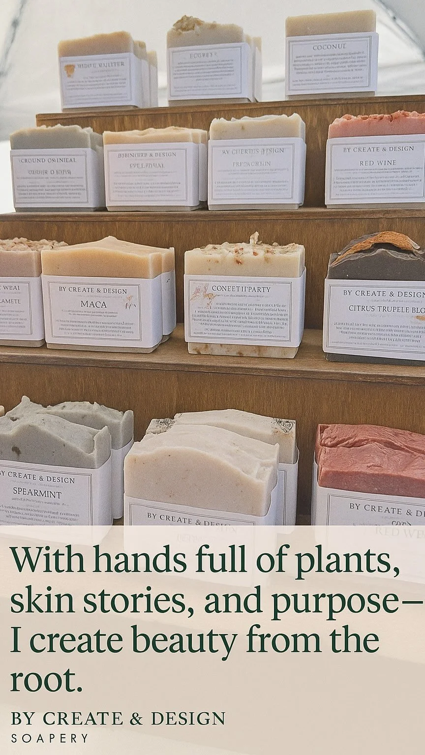Every week, I prepare for this moment.
Every label, every jar, every soap bar carries a story.
Handcrafted and made with care—for you.
Setting up isn’t just setting up…
It’s bringing together days of blending, pouring, cutti