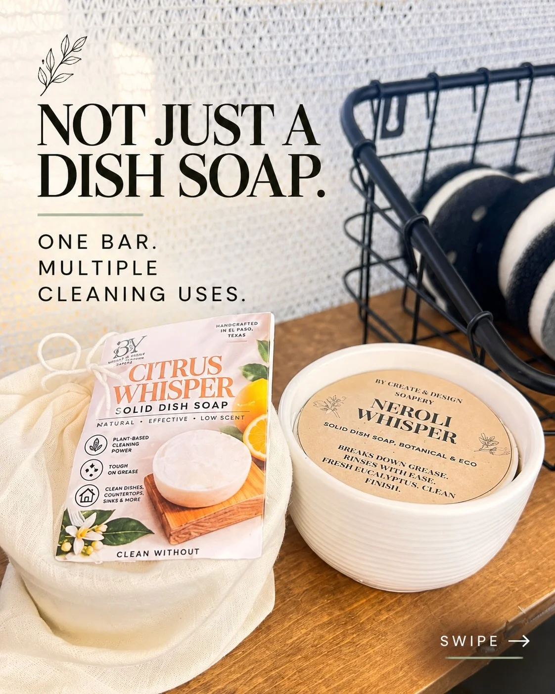 NOT JUST A DISH SOAP. ONE BAR. SO MANY POSSIBILITIES.

What if your everyday dish soap could do so much more?

At BY CREATE &amp; DESIGN SOAPERY, we believe cleaning essentials should be practical, versatile, and thoughtfully crafted.

Our Solid Dish