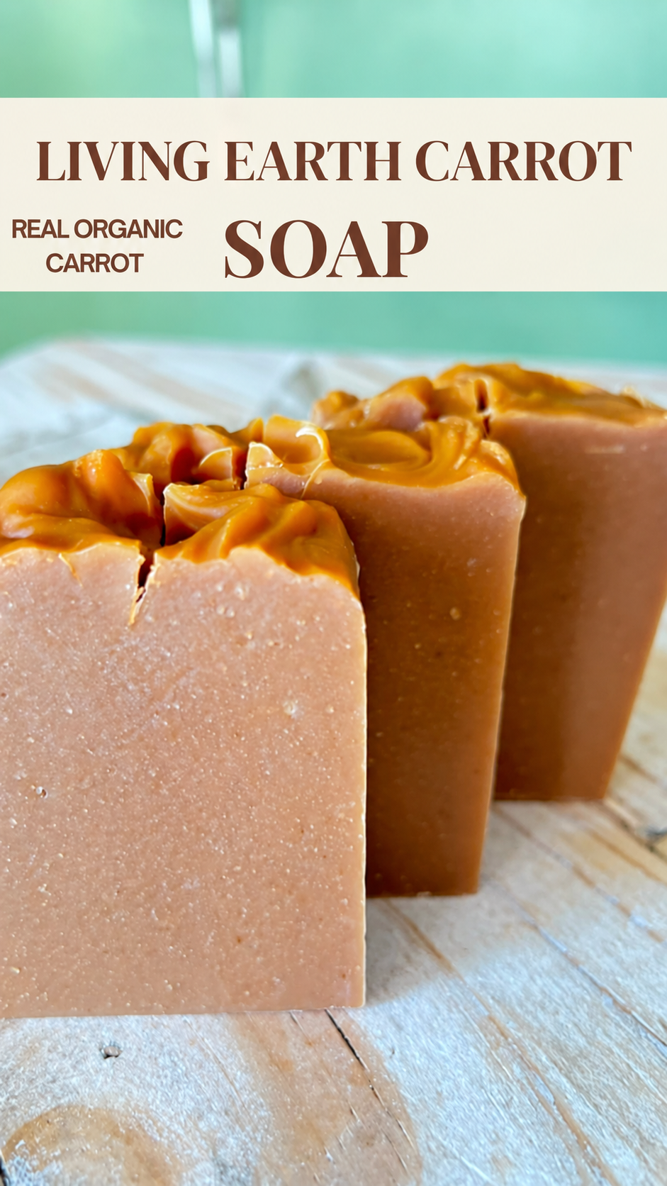 LIVING EARTH  Carrot Botanical Soap