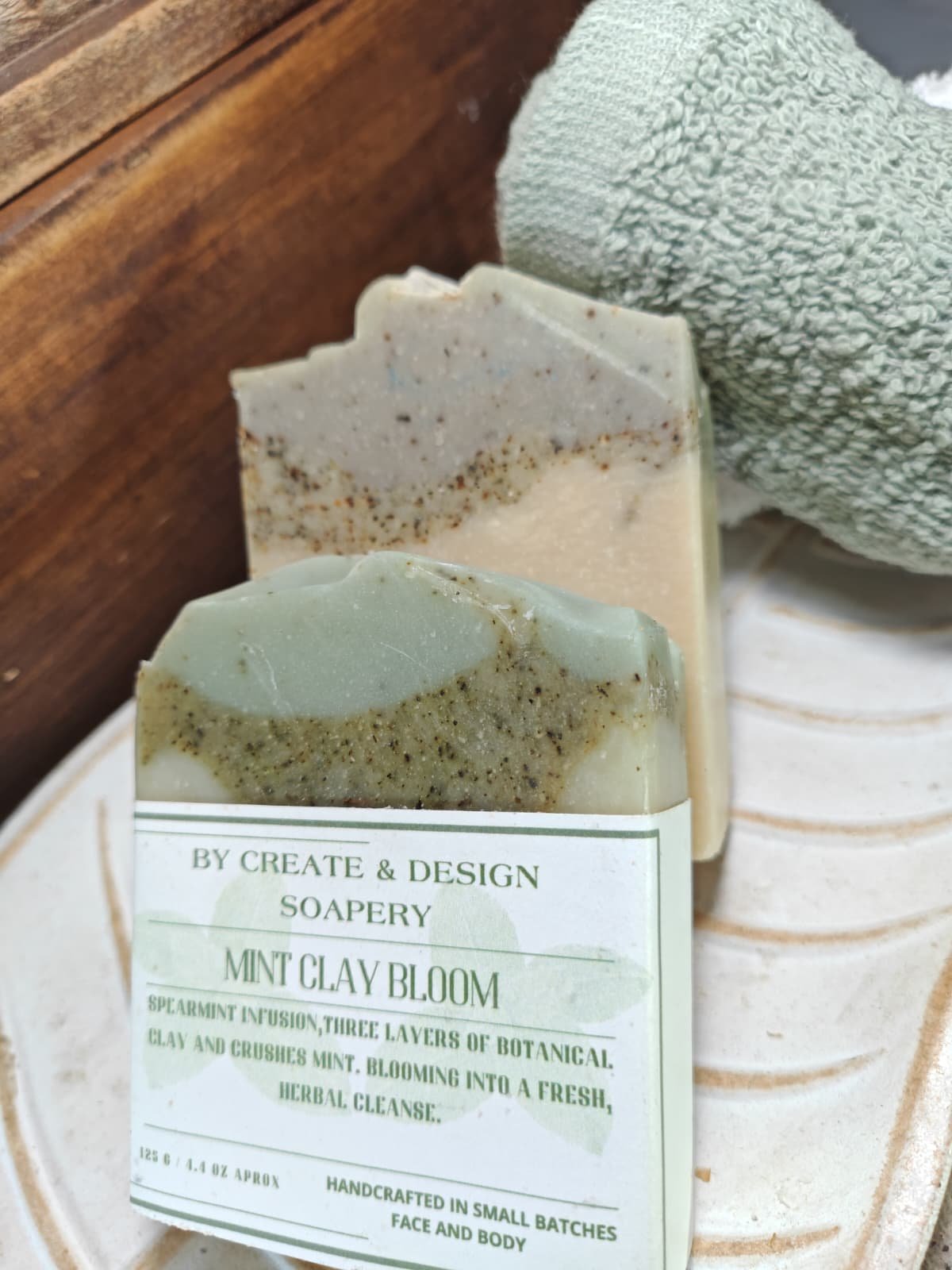 Mint Clay Bloom Botanical Soap