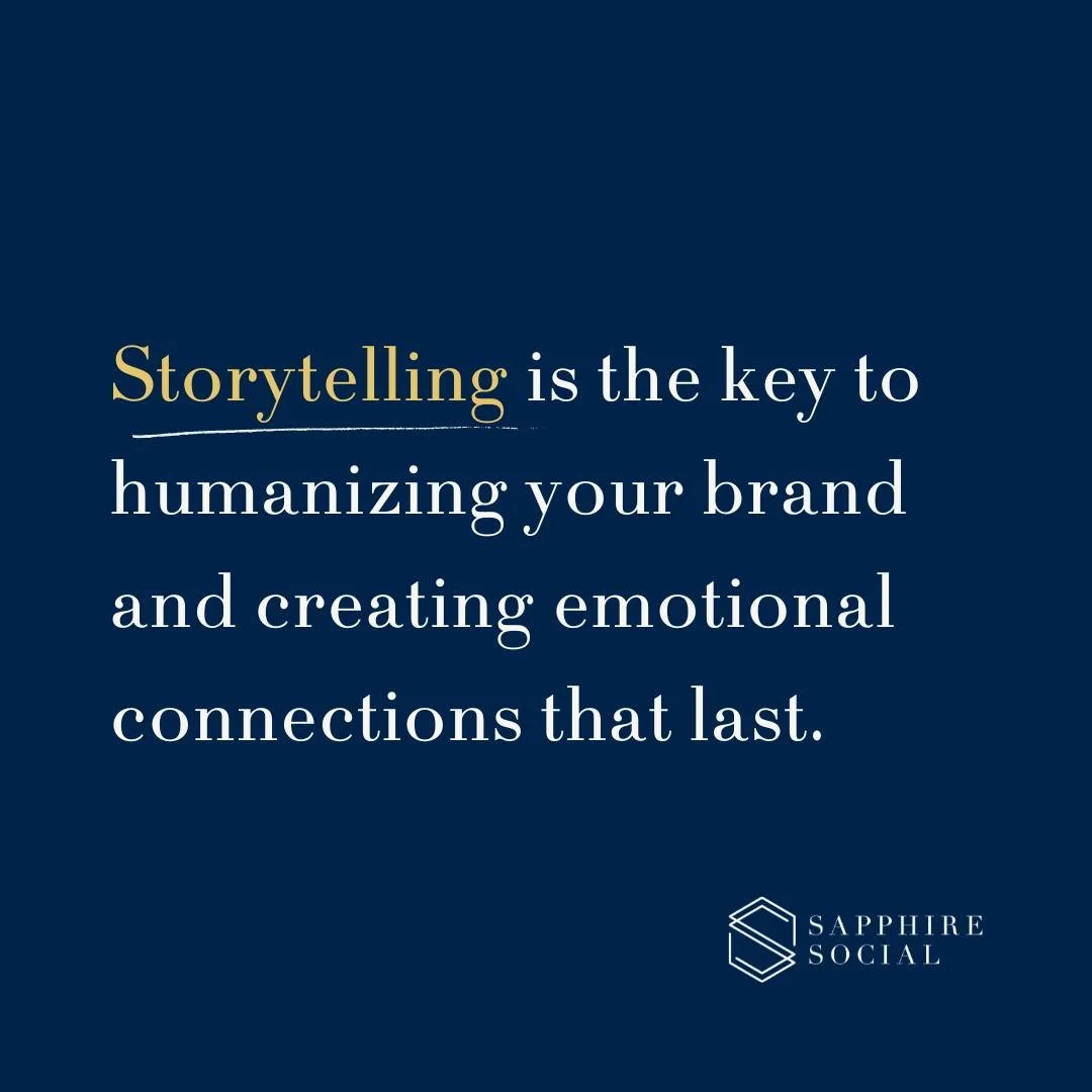 Storytelling is the key to humanizing your brand and creating emotional connections that last. When you share the stories behind your brand&mdash;like an event, a guest experience, YOUR experience, or a behind-the-scenes moment&mdash;you invite your 