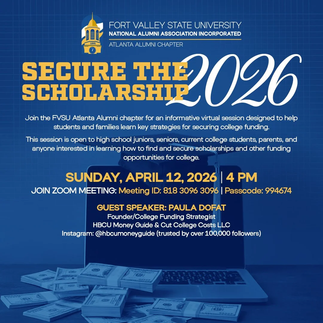 FVSU NAA, Inc. Atlanta Alumni Chapter Secure the Scholarship