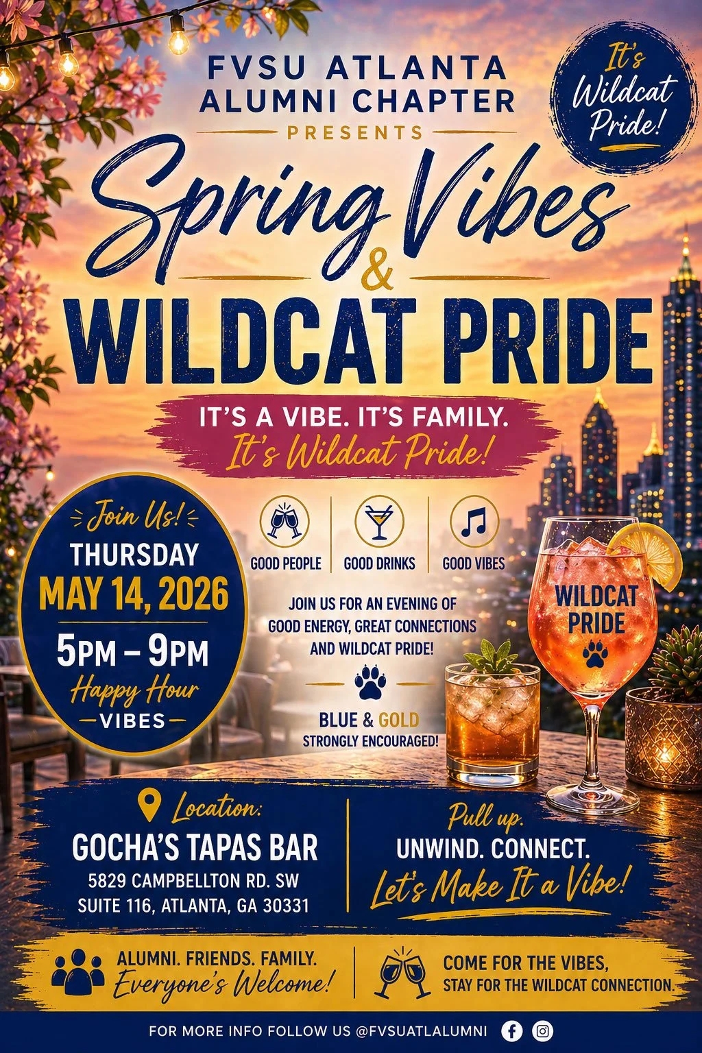 FVSU NAA, Inc. Atlanta Alumni Chapter Spring Vibes &amp; Wildcat Pride