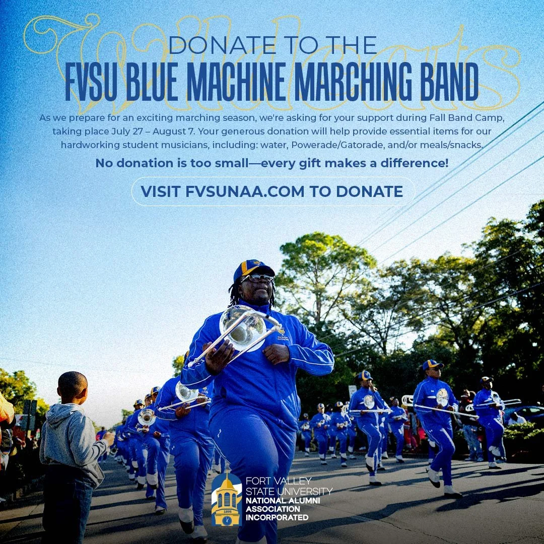 Support the FVSU Blue Machine Marching Band!
