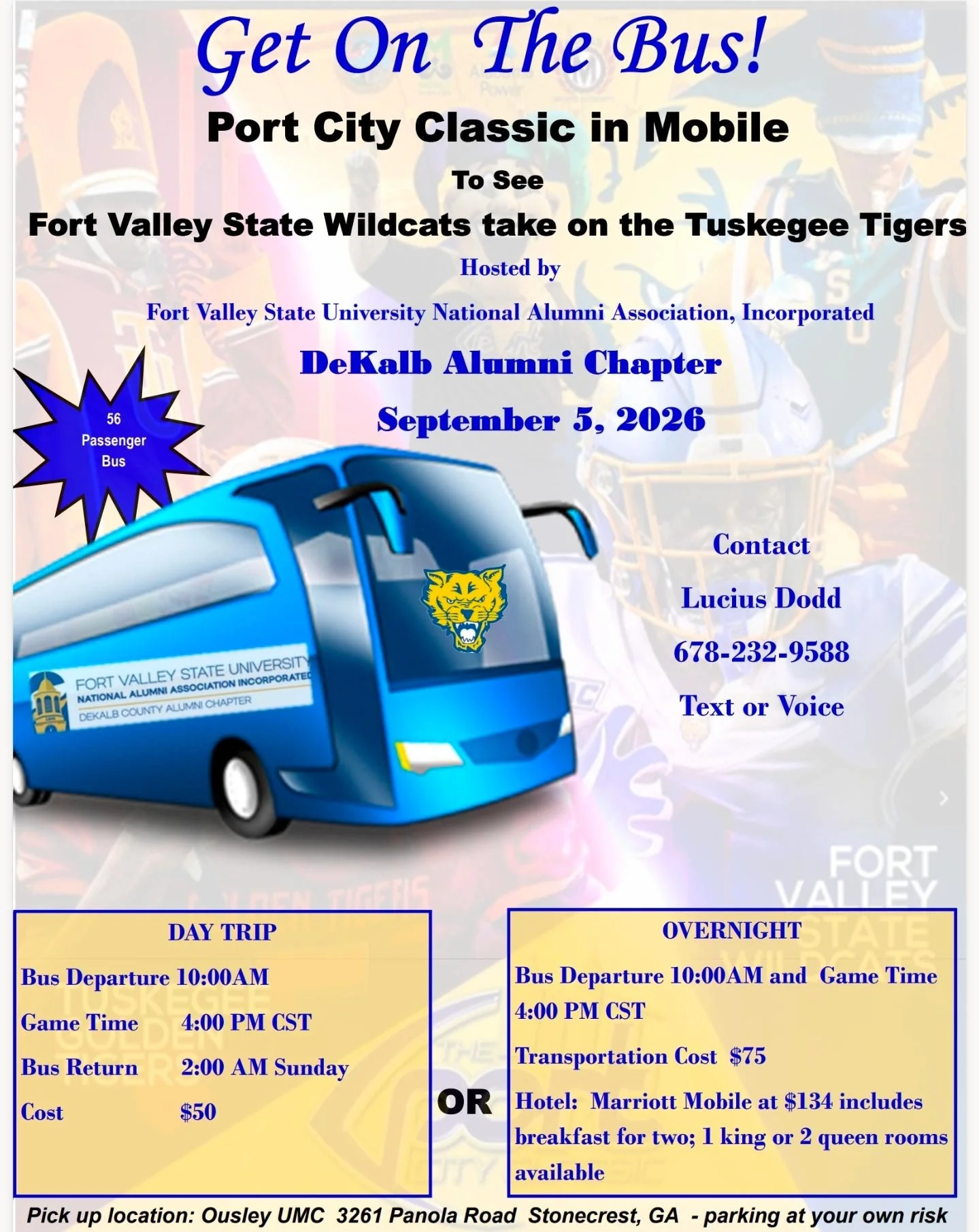 FVSU NAA, Inc. Dekalb Alumni Chapter Port City Classic Bus Trip