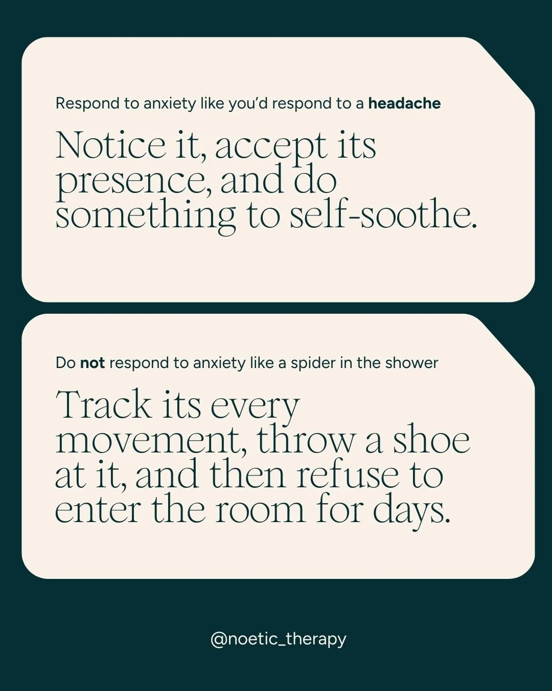 Have you ever felt anxious about being anxious?

When we treat anxiety like a scary thing to be avoided, we feed it. Every time we avoid the feeling, we tell our brains: &ldquo;See? You couldn't have handled that.&rdquo;

In therapy, we don&rsquo;t w