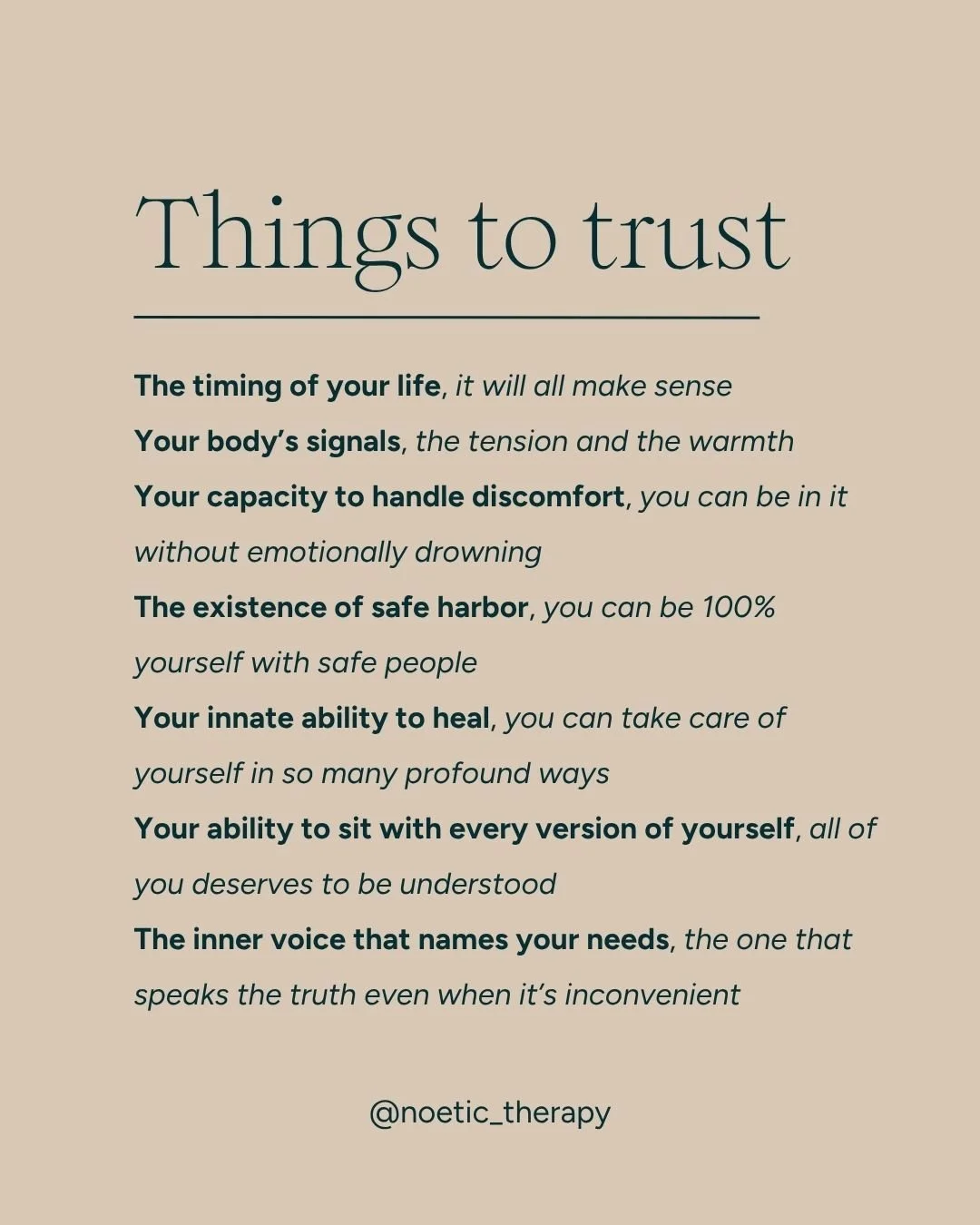 Where would you like to practice trust?
