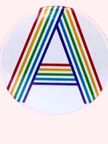 Rainbow Letter Magnet