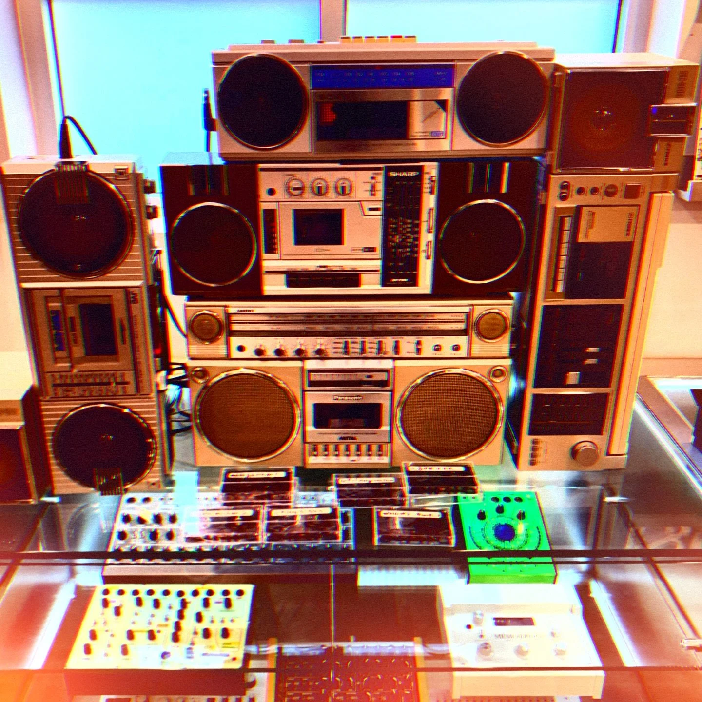 Boombox Funzies #boombox #ghettoblaster #retro #beats #vintagestereo #lofibeats #bboy