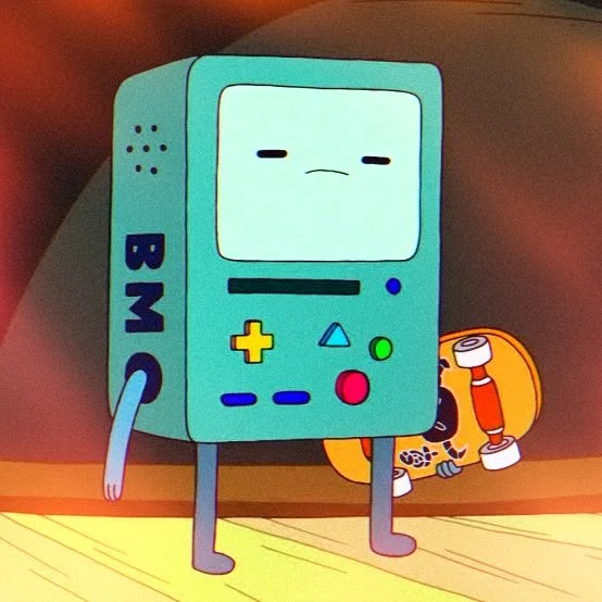 Mood = BMO #adventuretime #bmo #popculture #pendletonward @buenothebear #skate #skateordie