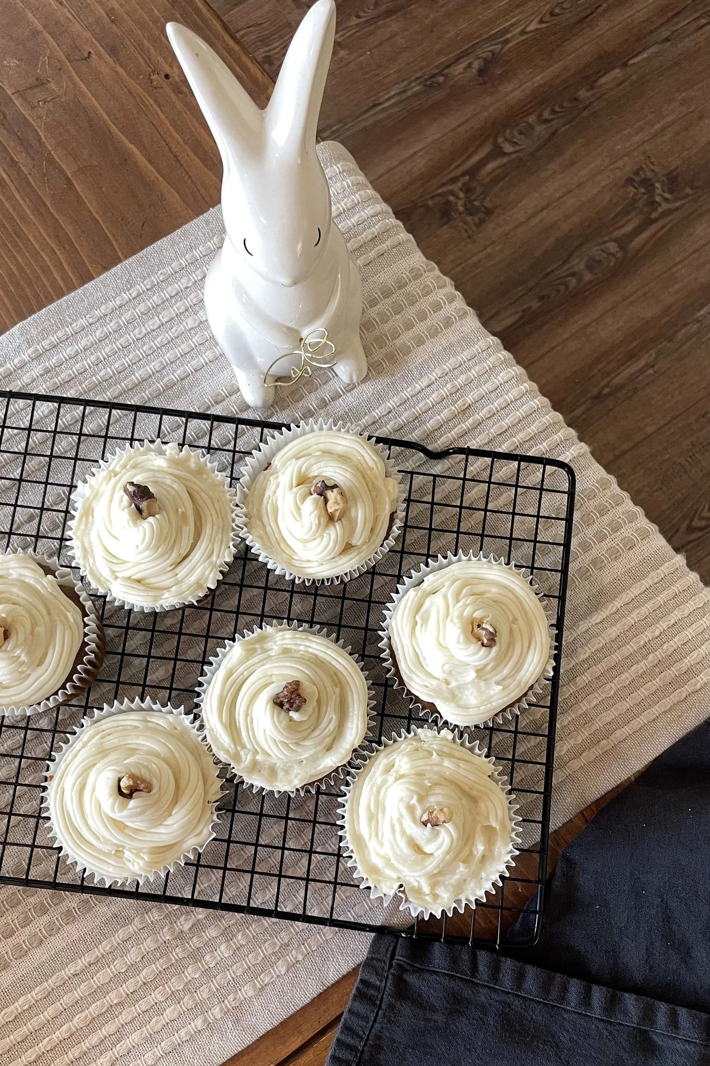 Carrot Cake Muffins with Thick Cream Cheese Frosting