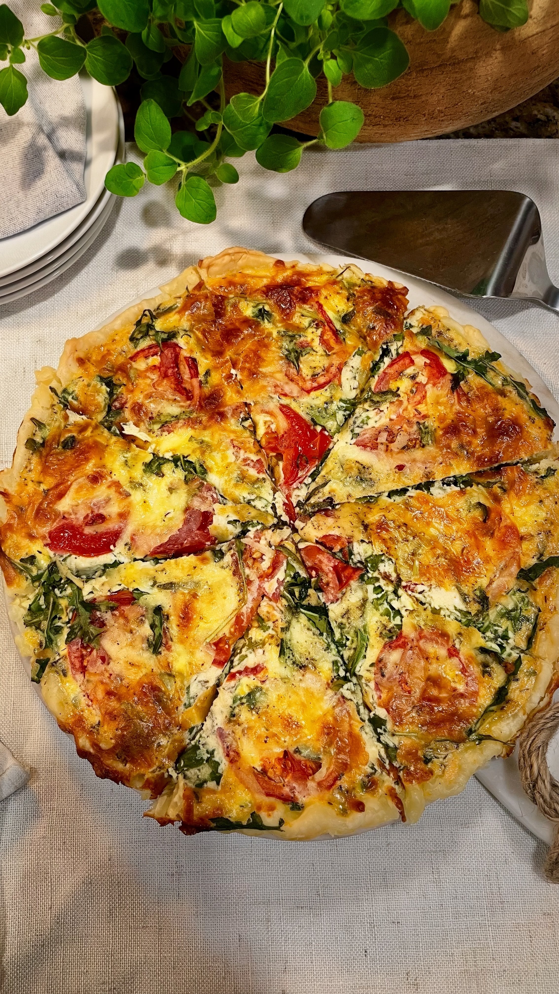 Three Cheese Quiche with Fresh Herbs — A No-Fail Vegetarian Recipe