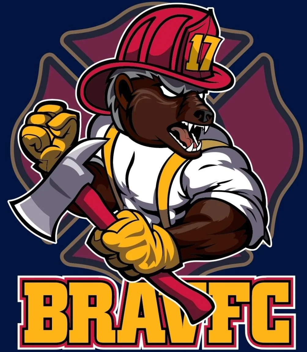 Honey Badger "BRAVFC" lettered logo