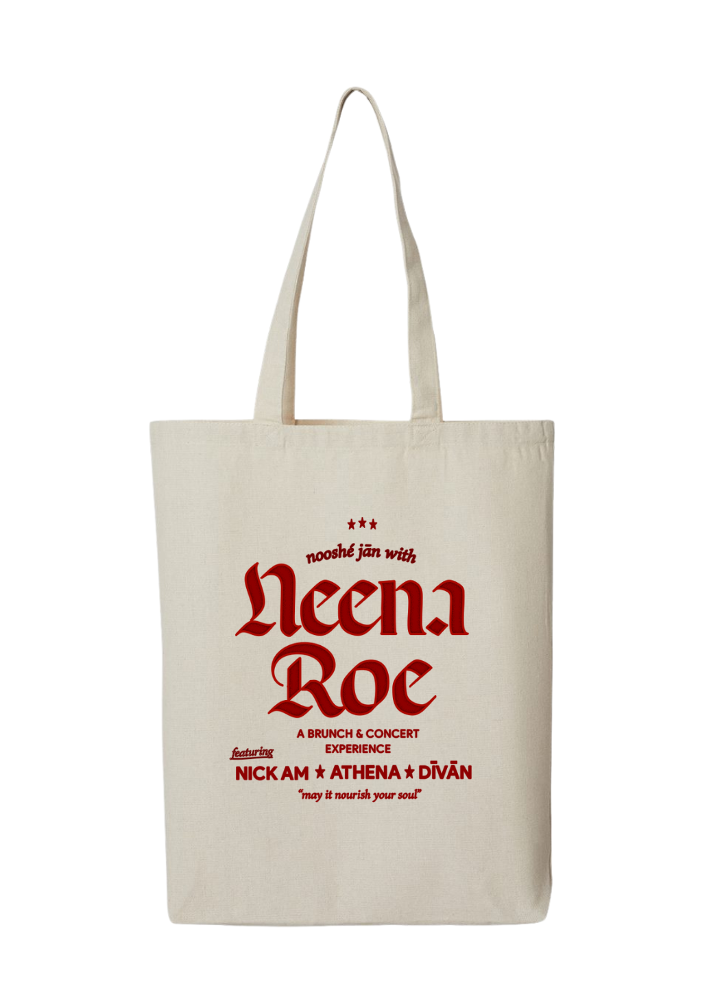 "nooshé jān" eco-friendly tote bag