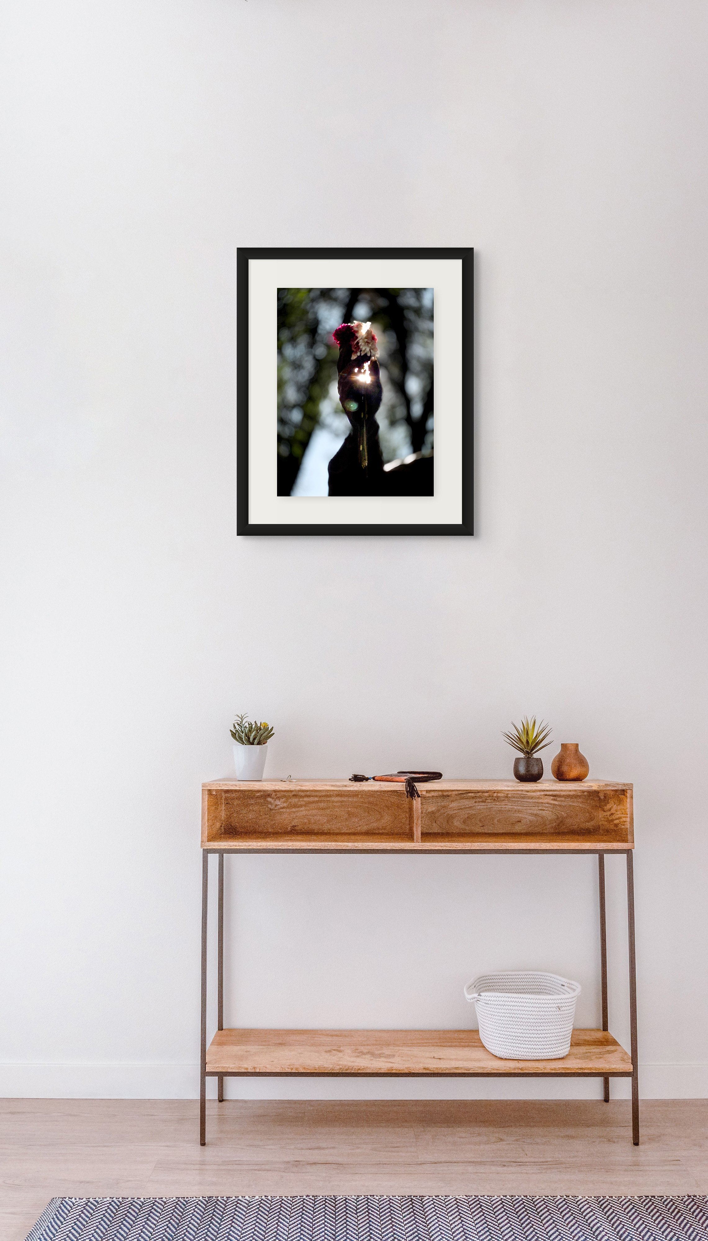 Rendering of a picture in a room