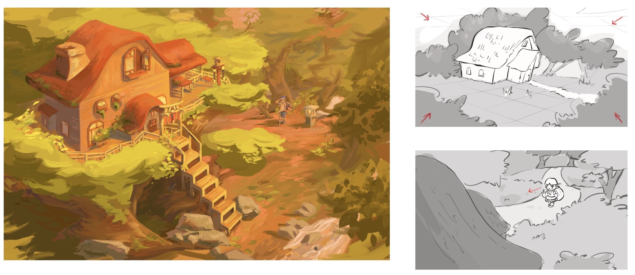 Isaac's home exterior 