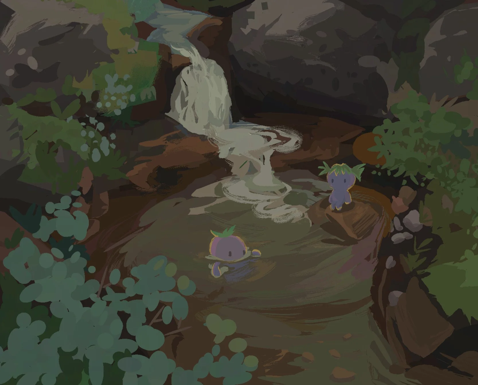 Spirits in a stream