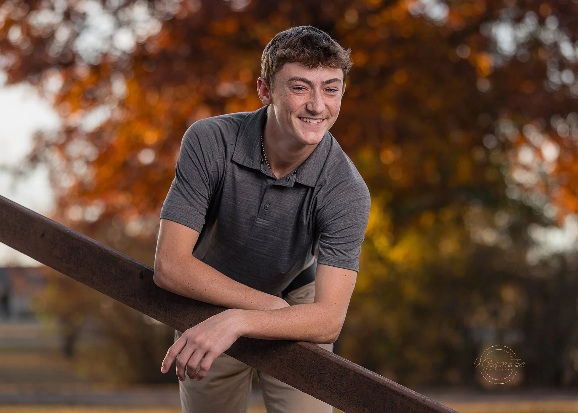 boy, fall, orange, gray, senior, nature,