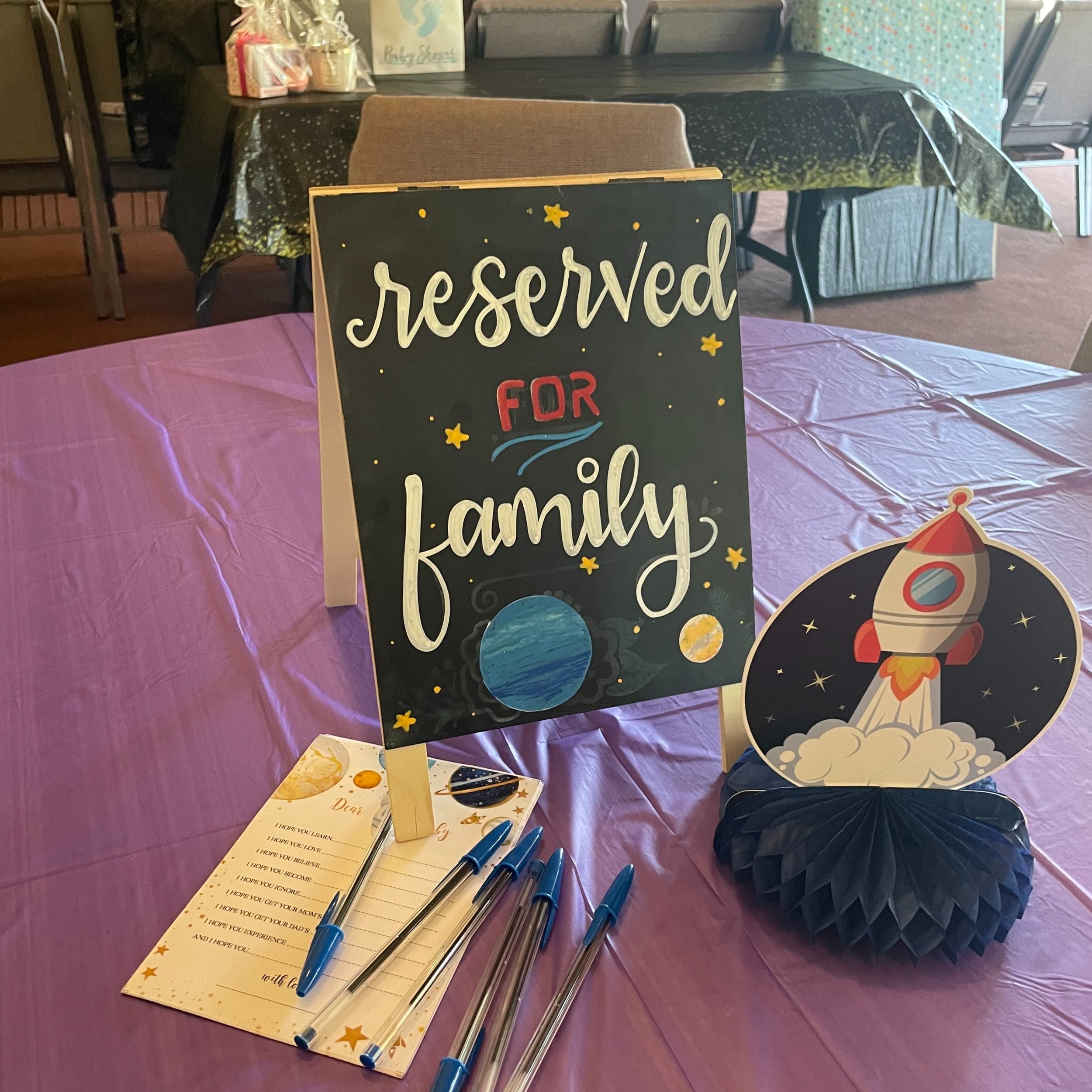 Baby Mason's Nasa baby shower