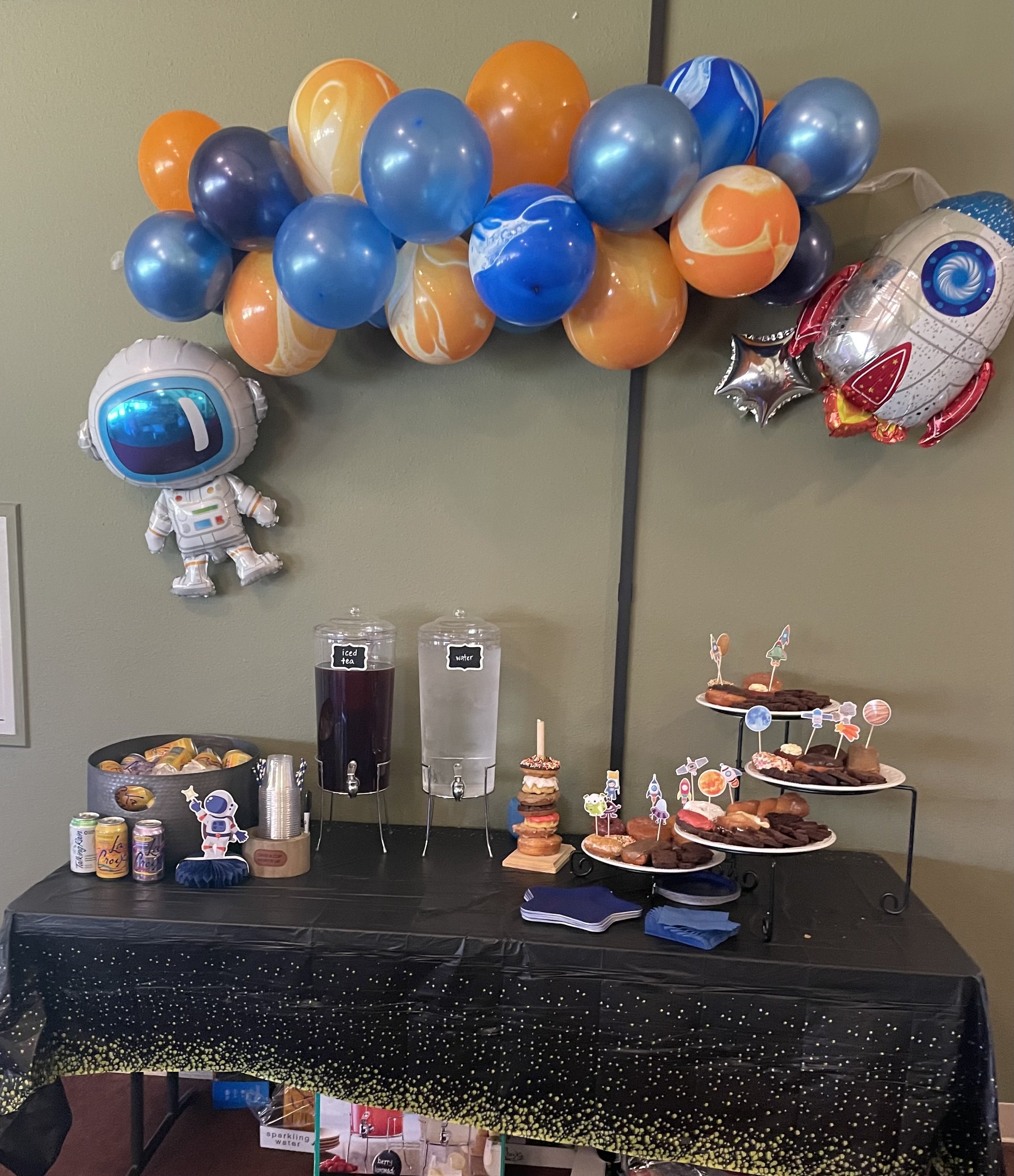 Baby Mason's Nasa baby shower, dessert table