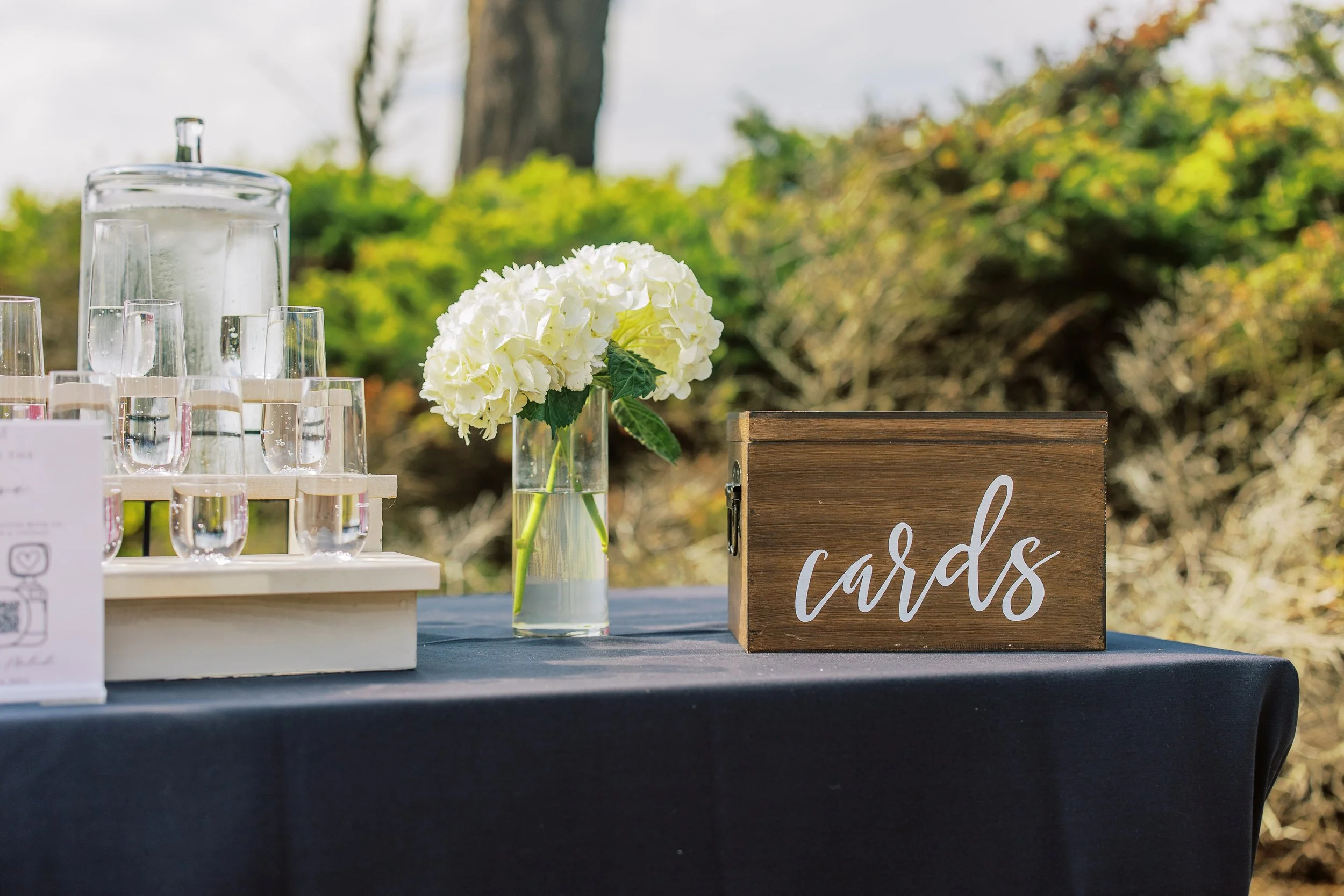 welcome drink station.