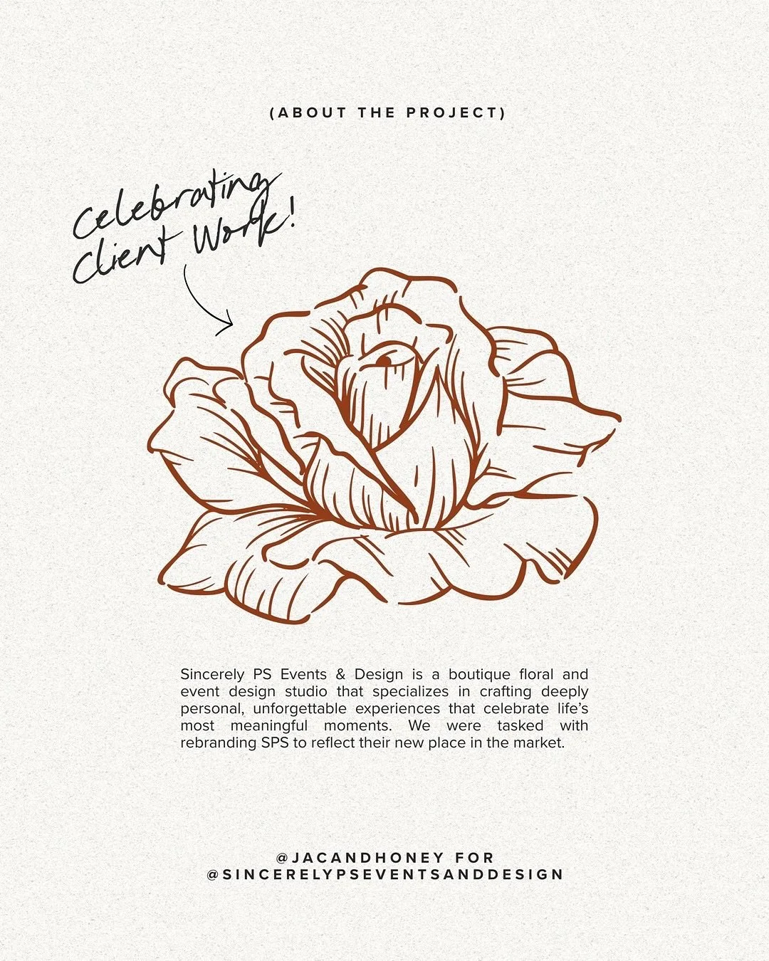 This one&rsquo;s been sitting in the drafts for way too long, but I couldn&rsquo;t let it slide without sharing the beauty we created.
⠀⠀⠀⠀⠀⠀⠀⠀⠀
Over Q1, Patricia of @sincerelypseventsanddesign and I worked together on a complete rebrand for Sincerel