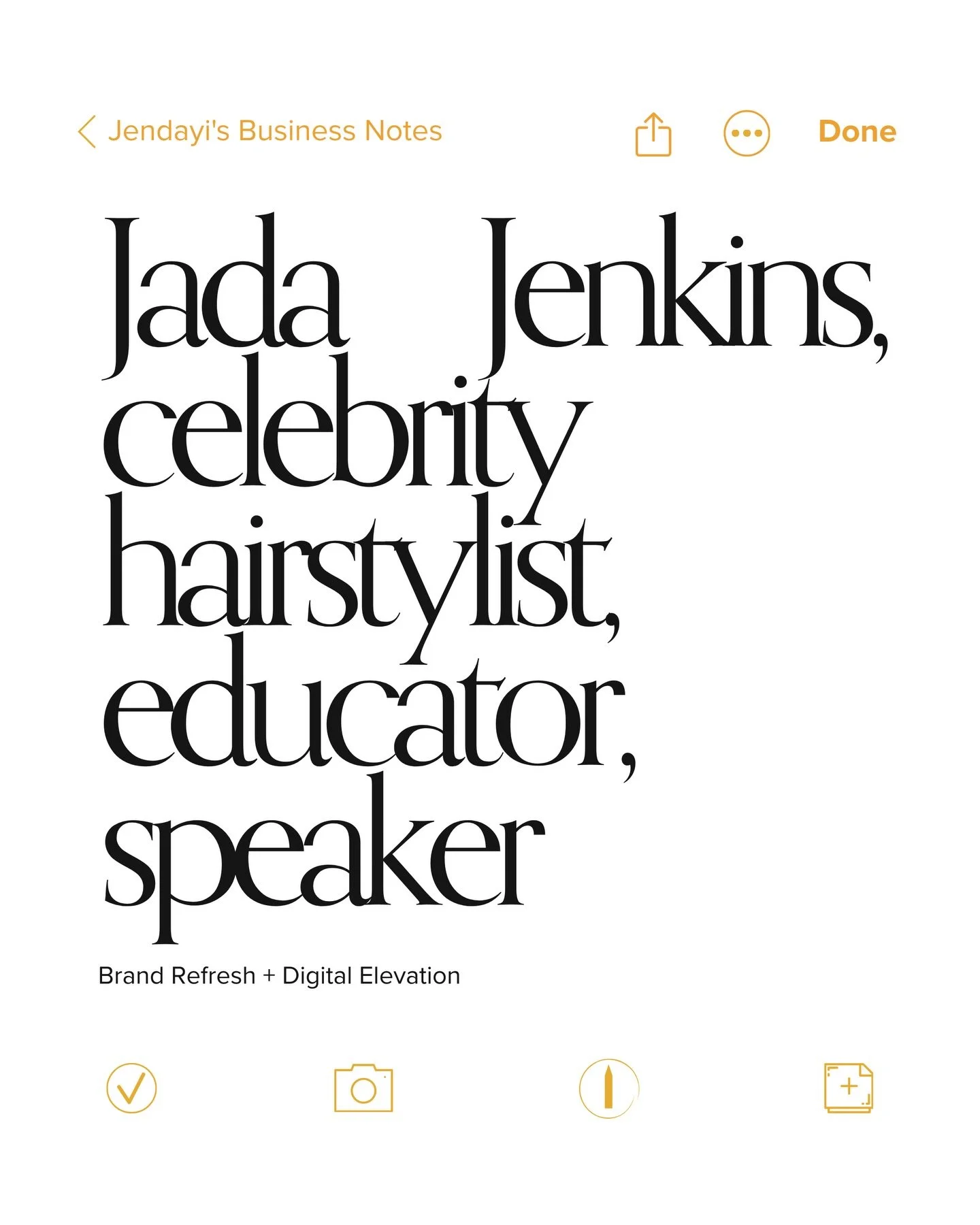 When Jada first reached out, I knew she was talented.
What I didn&rsquo;t fully grasp was just how deep her industry impact ran.

Celebrity hairstylist. Educator. Speaker.
And somehow still the most grounded, girl-next-door energy.

Her artistry was 