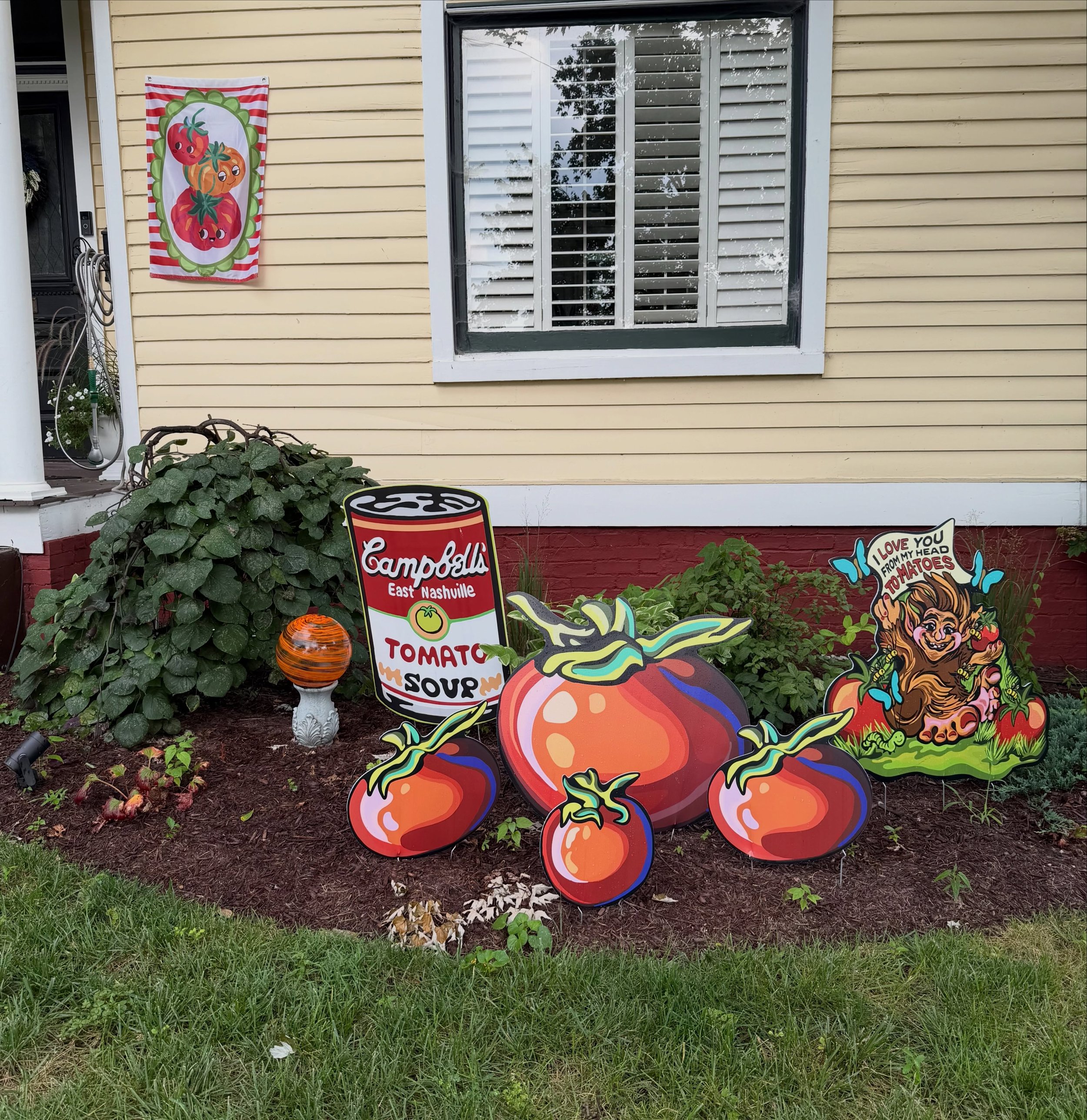 IT&rsquo;S HERE!! Happy @tomatoartfest 2026 ya&rsquo;ll, our favorite time of the year!

Special shoutout to @paintthetownbynumbers for her fabulous artwork, that holds up year after year! 

If you&rsquo;re going, stop by the @muttzrealty booth and s